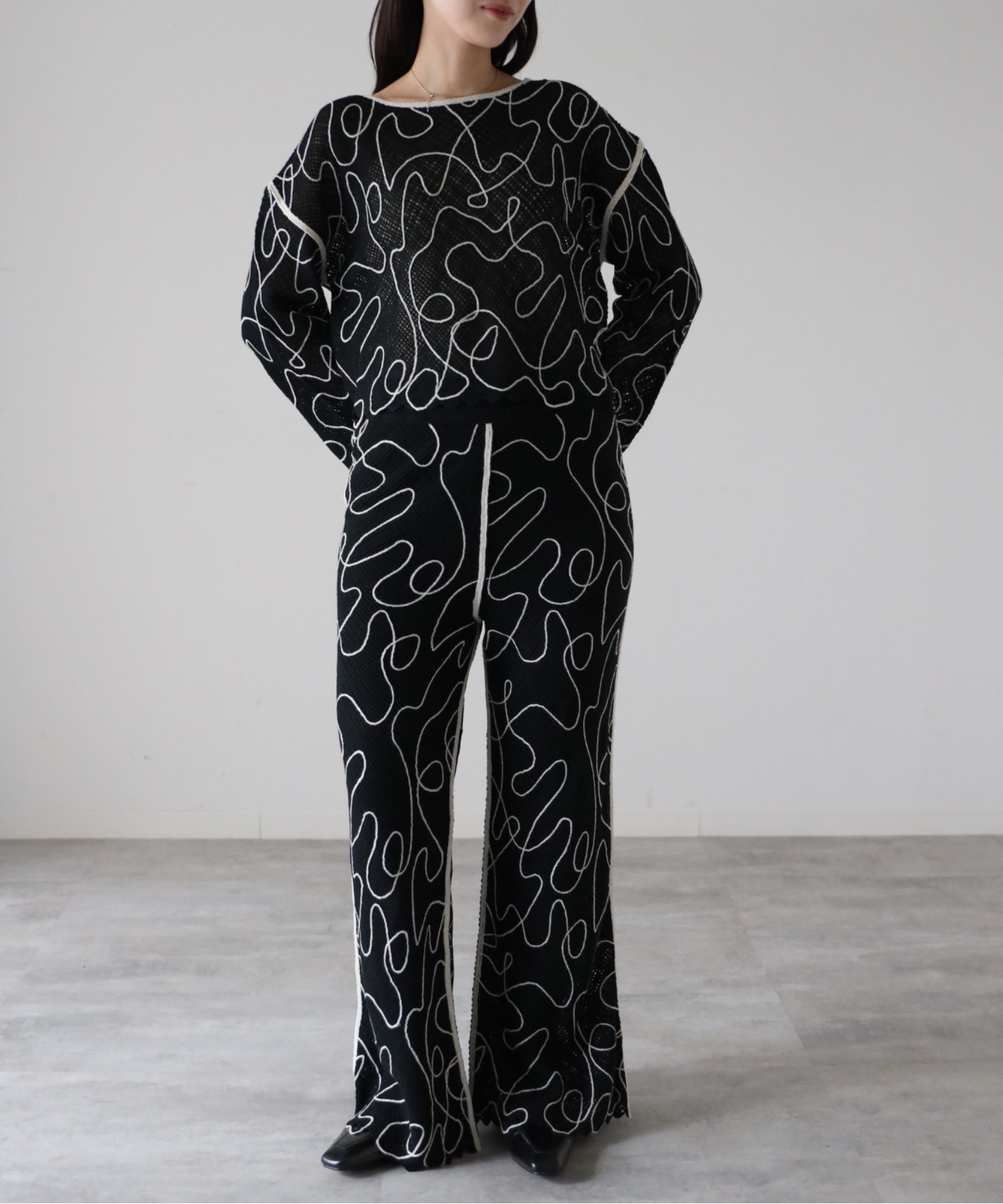 model：164cm. 着用サイズ：FREE