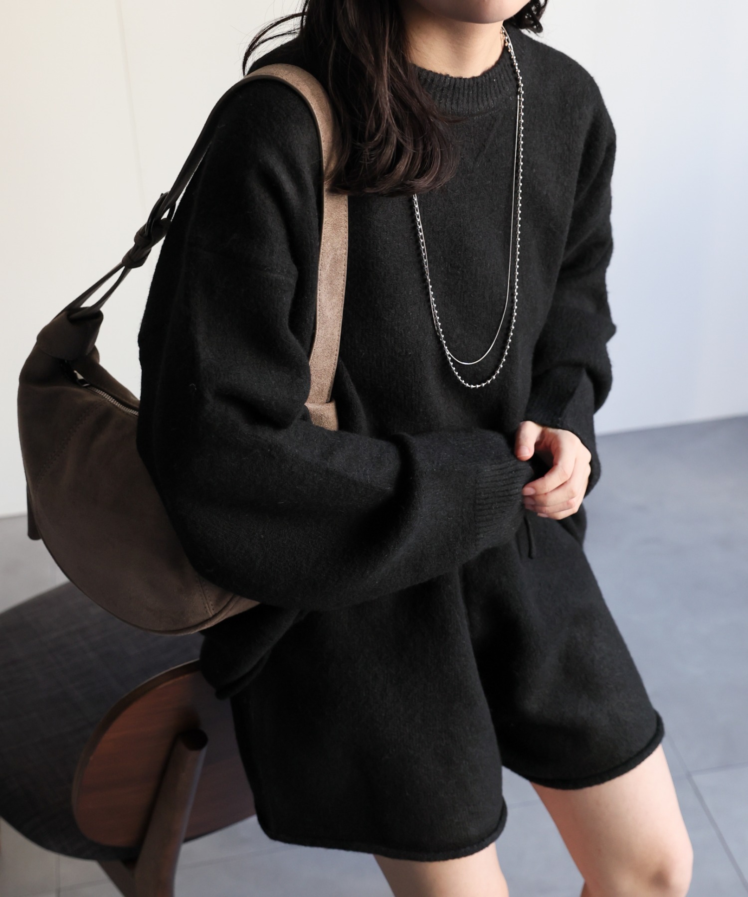 model：156cm 着用サイズ：FREE