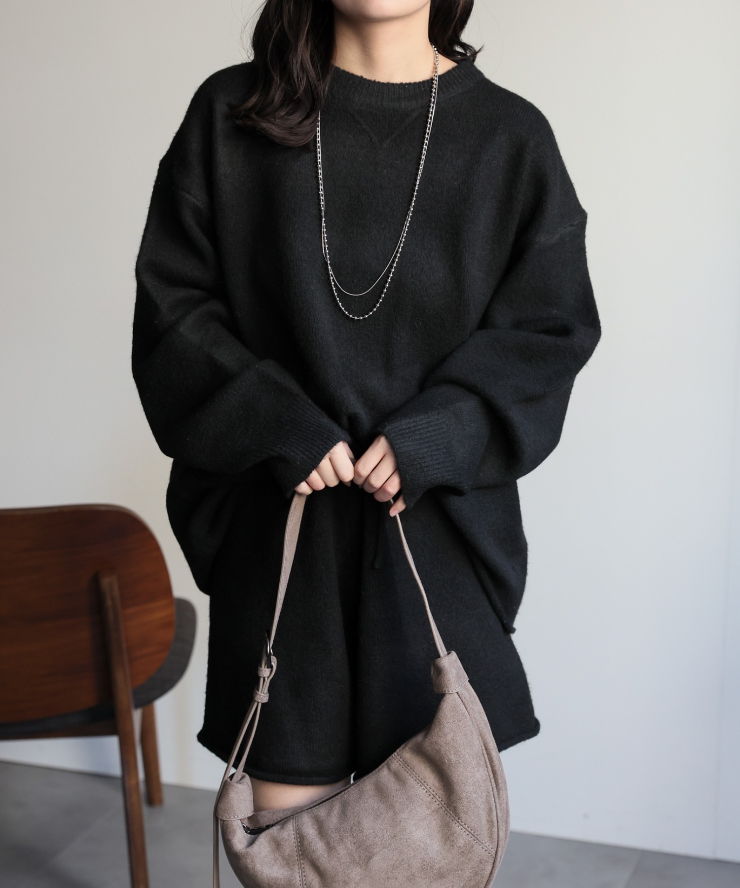 model：156cm 着用サイズ：FREE