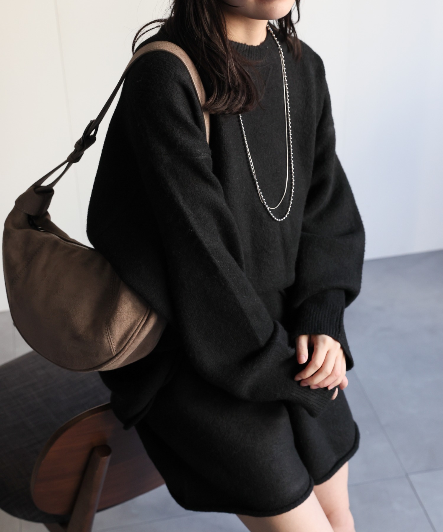 model：156cm 着用サイズ：FREE