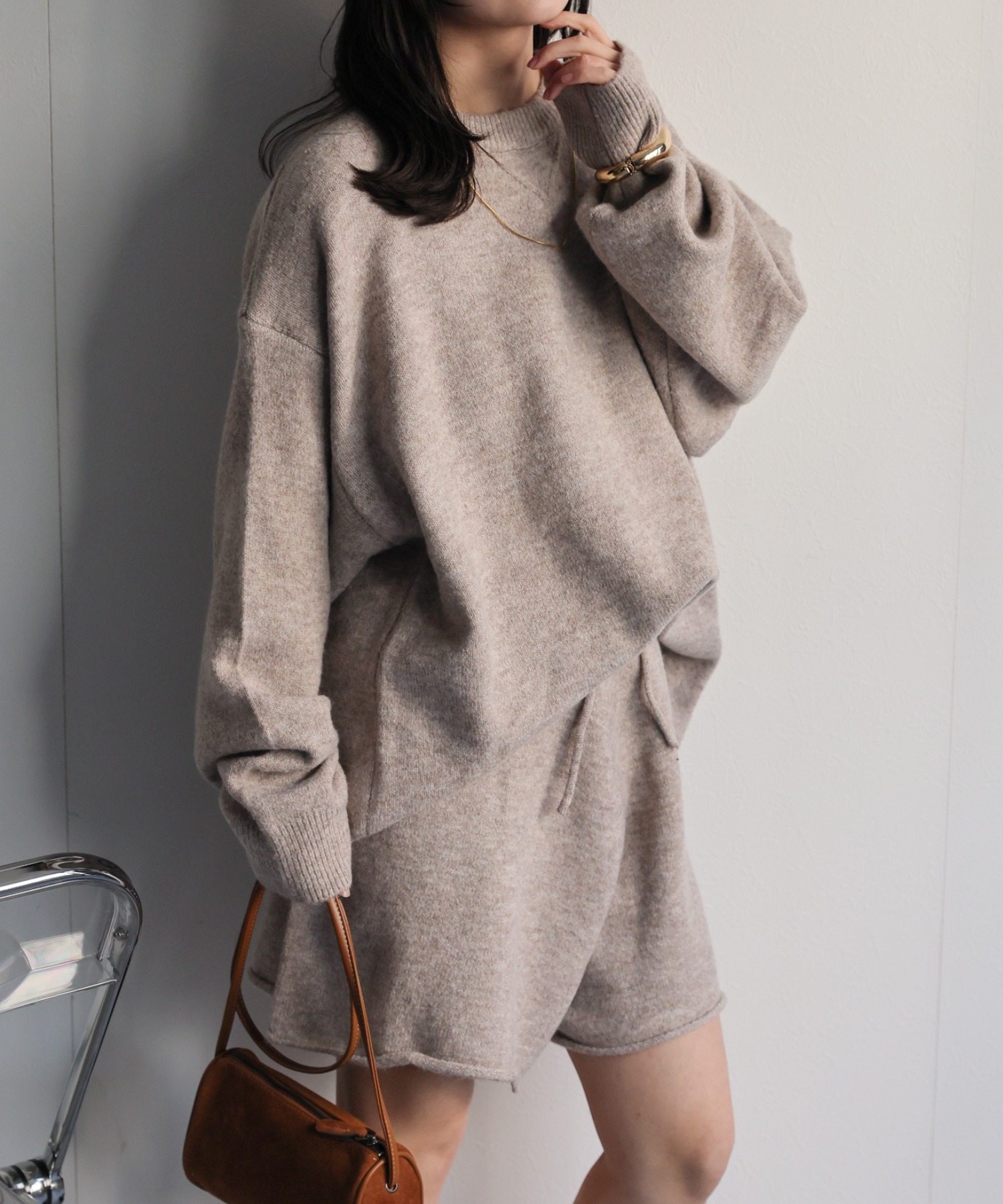 model：156cm 着用サイズ：FREE