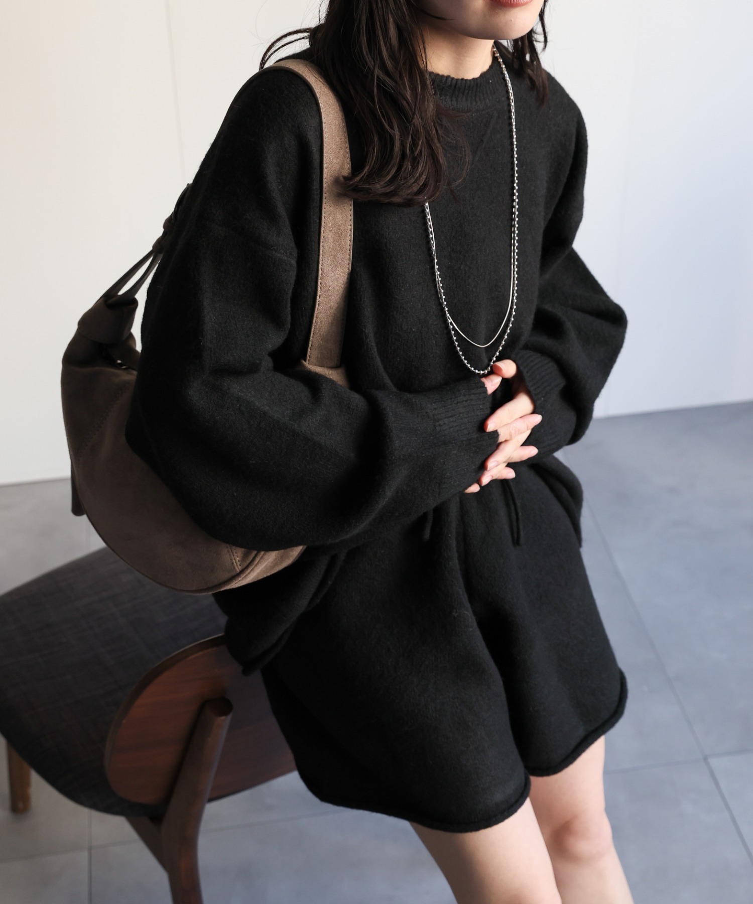 model：156cm 着用サイズ：FREE