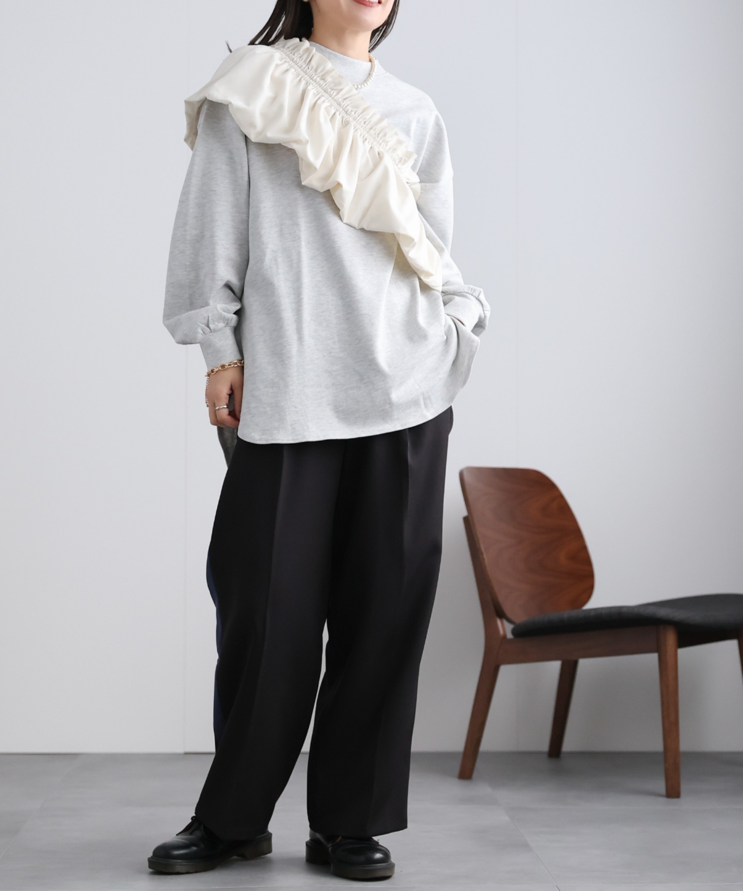 model:162㎝　着用サイズ:FREE