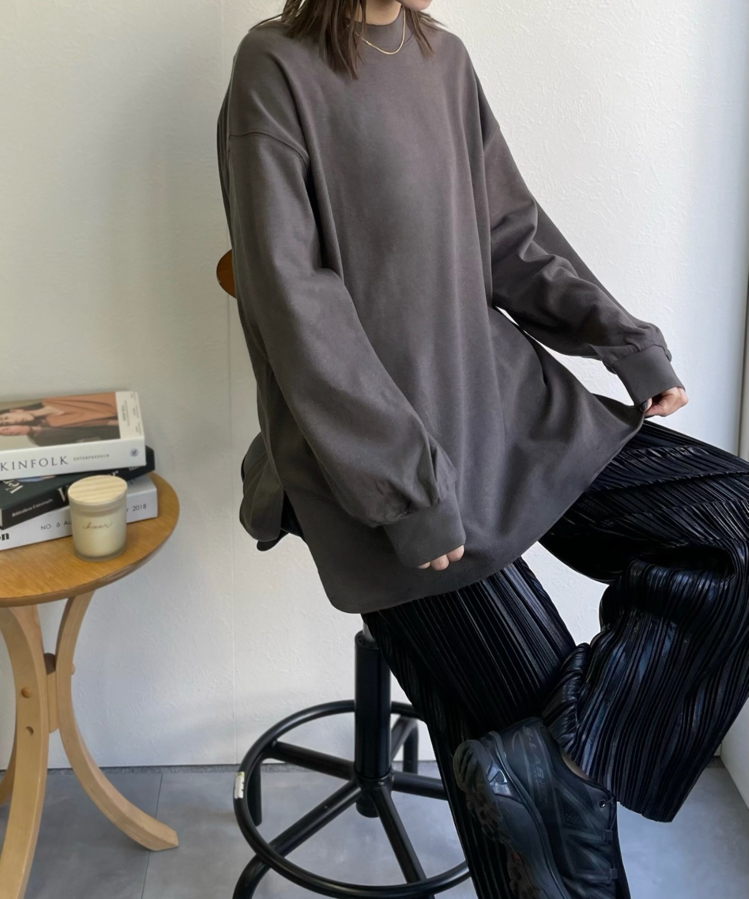 model:162㎝　着用サイズ:FREE