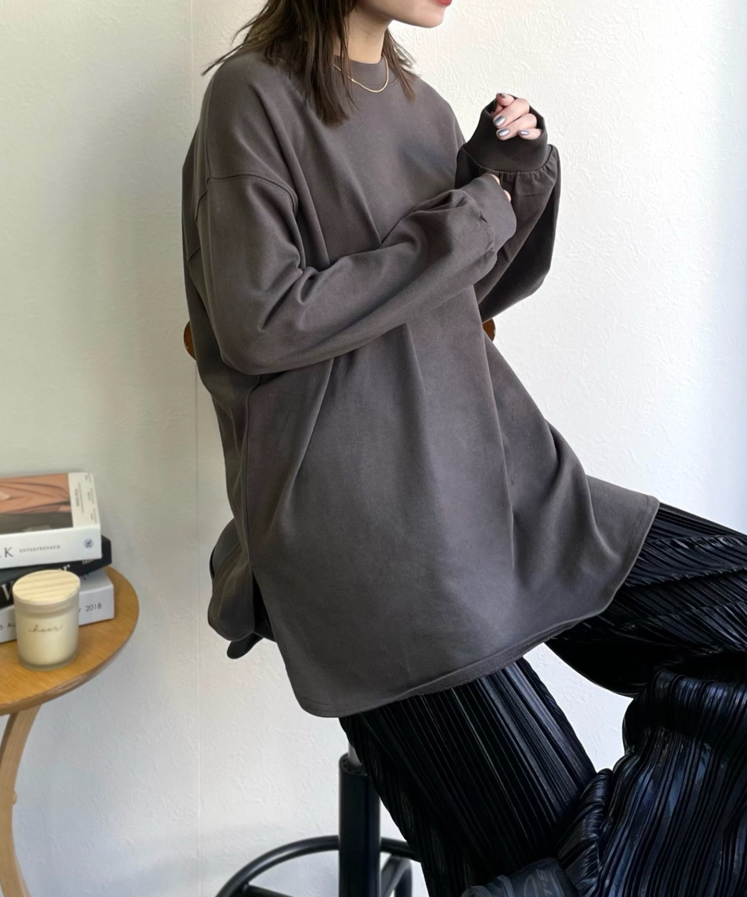 model:162㎝　着用サイズ:FREE