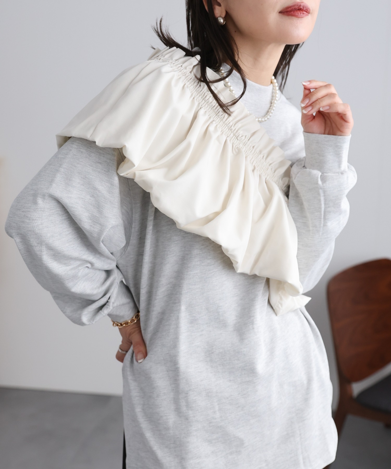 model:162㎝　着用サイズ:FREE
