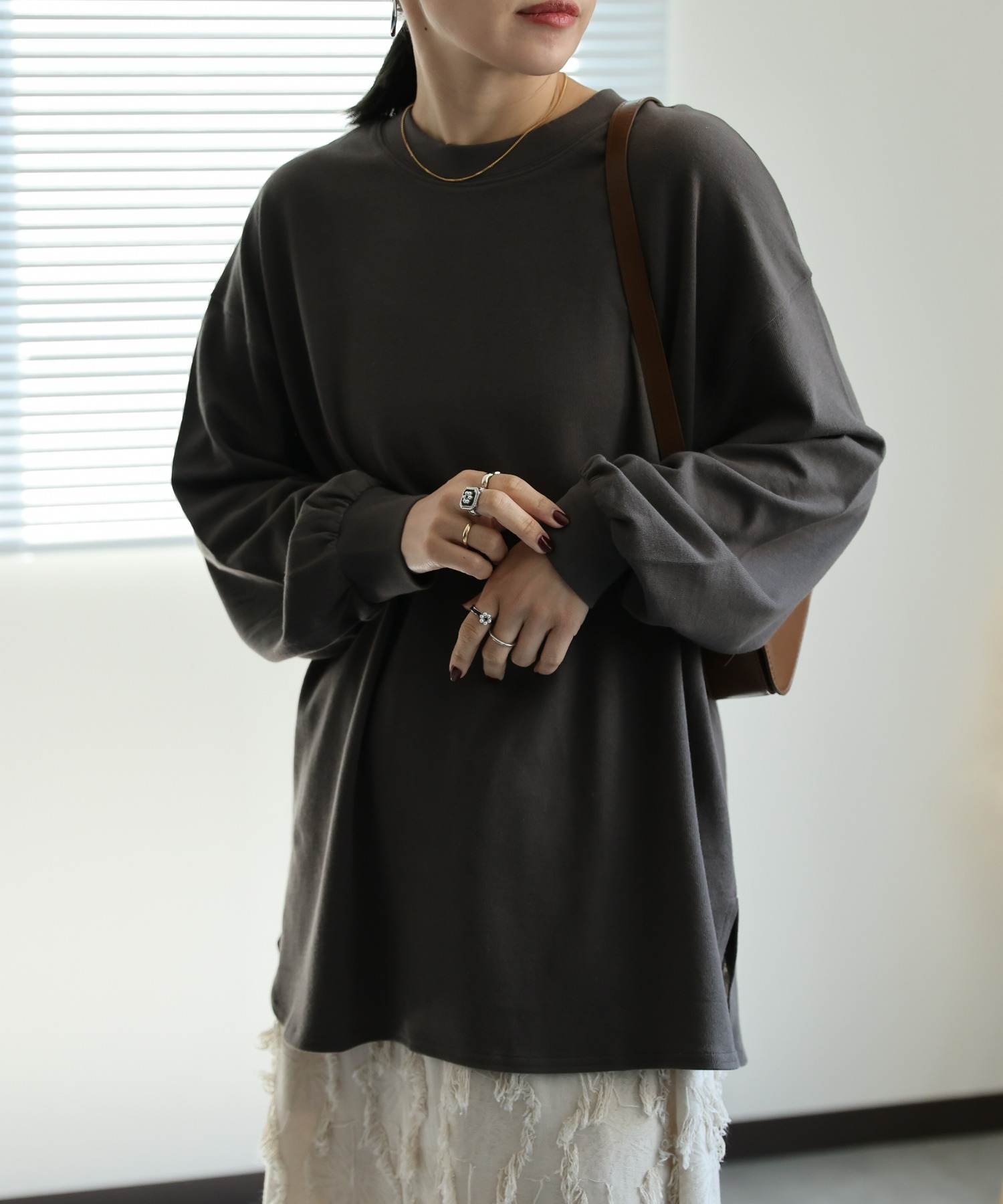 model:162㎝　着用サイズ:FREE