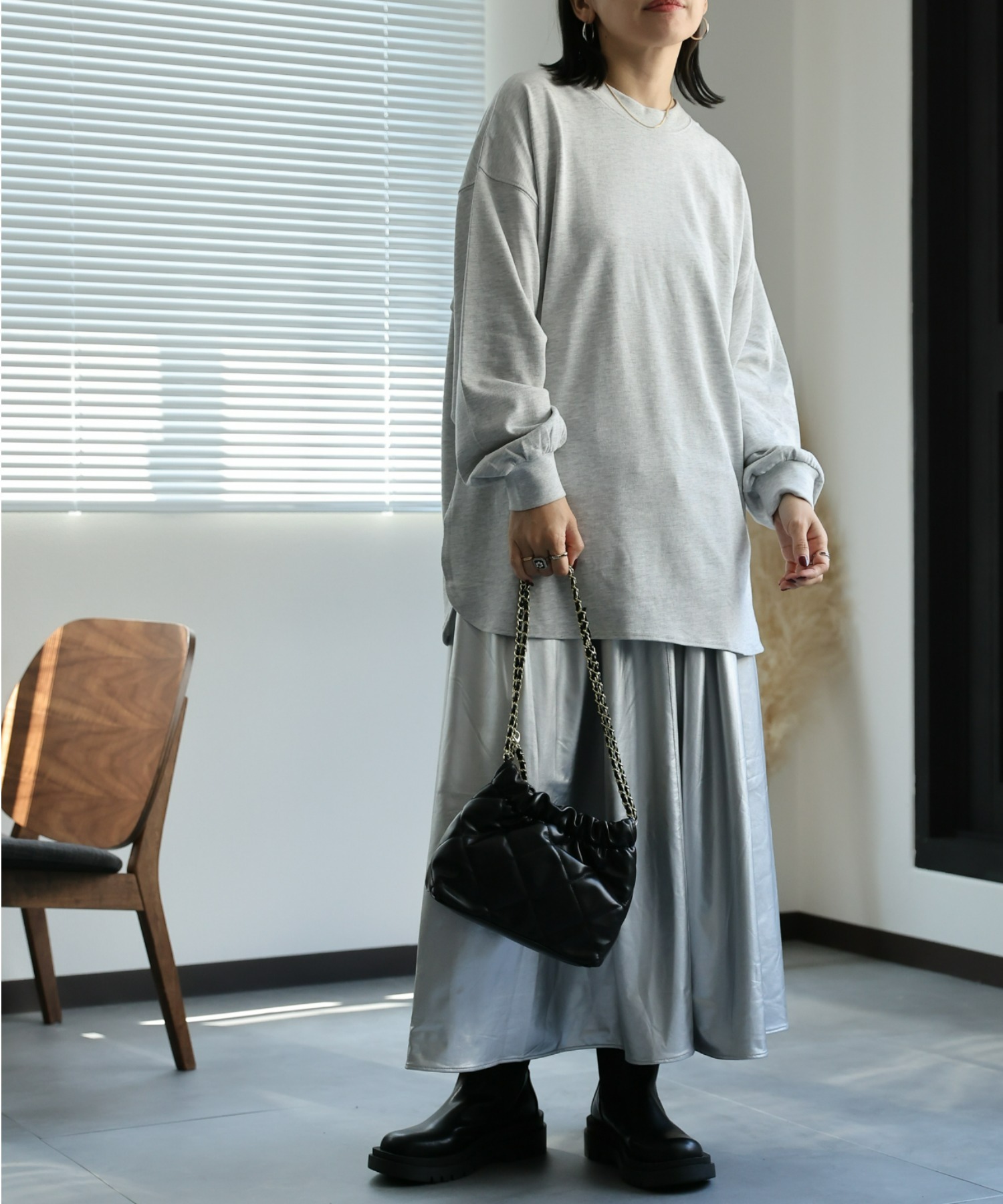 model:162㎝　着用サイズ:FREE