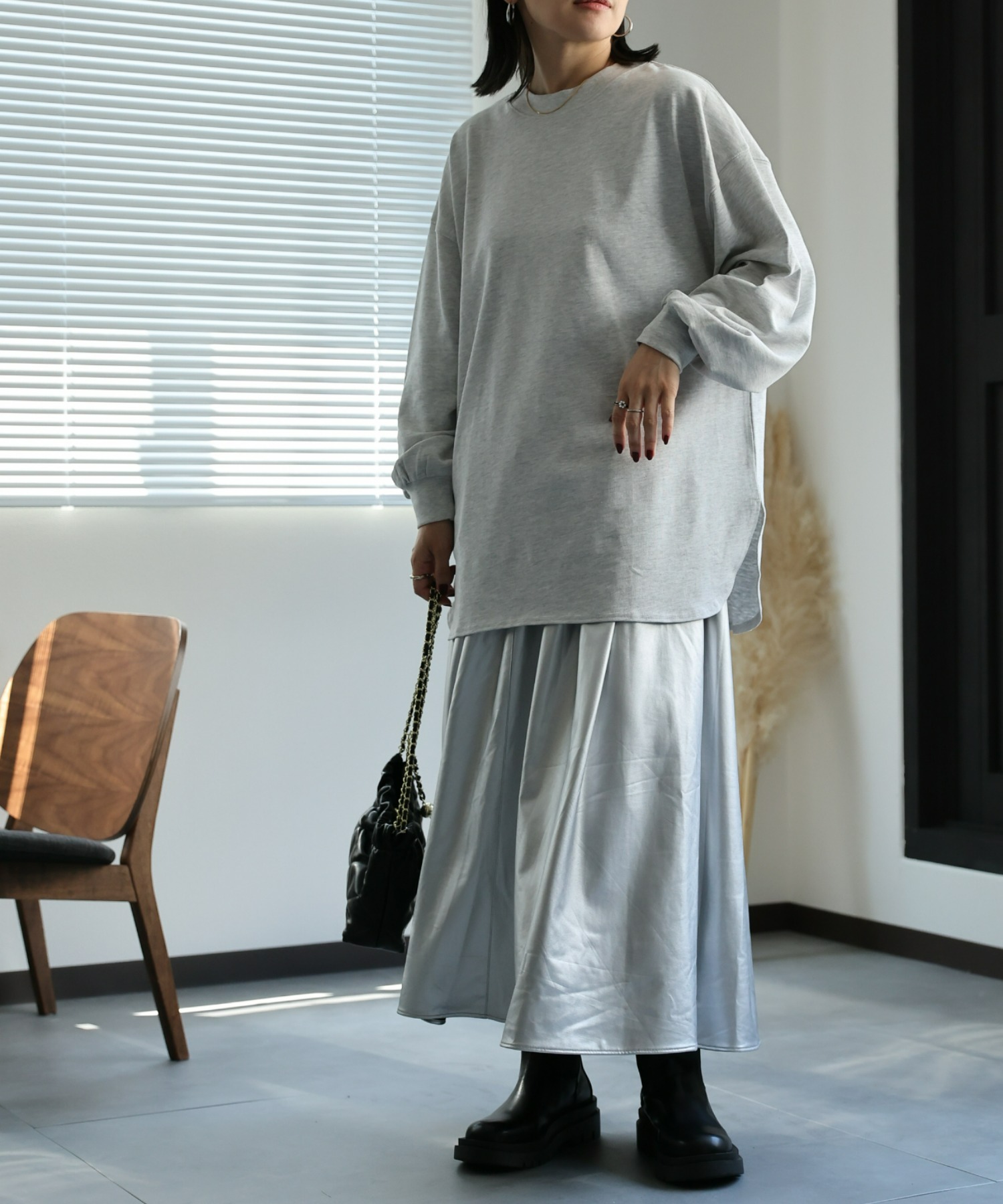 model:162㎝　着用サイズ:FREE