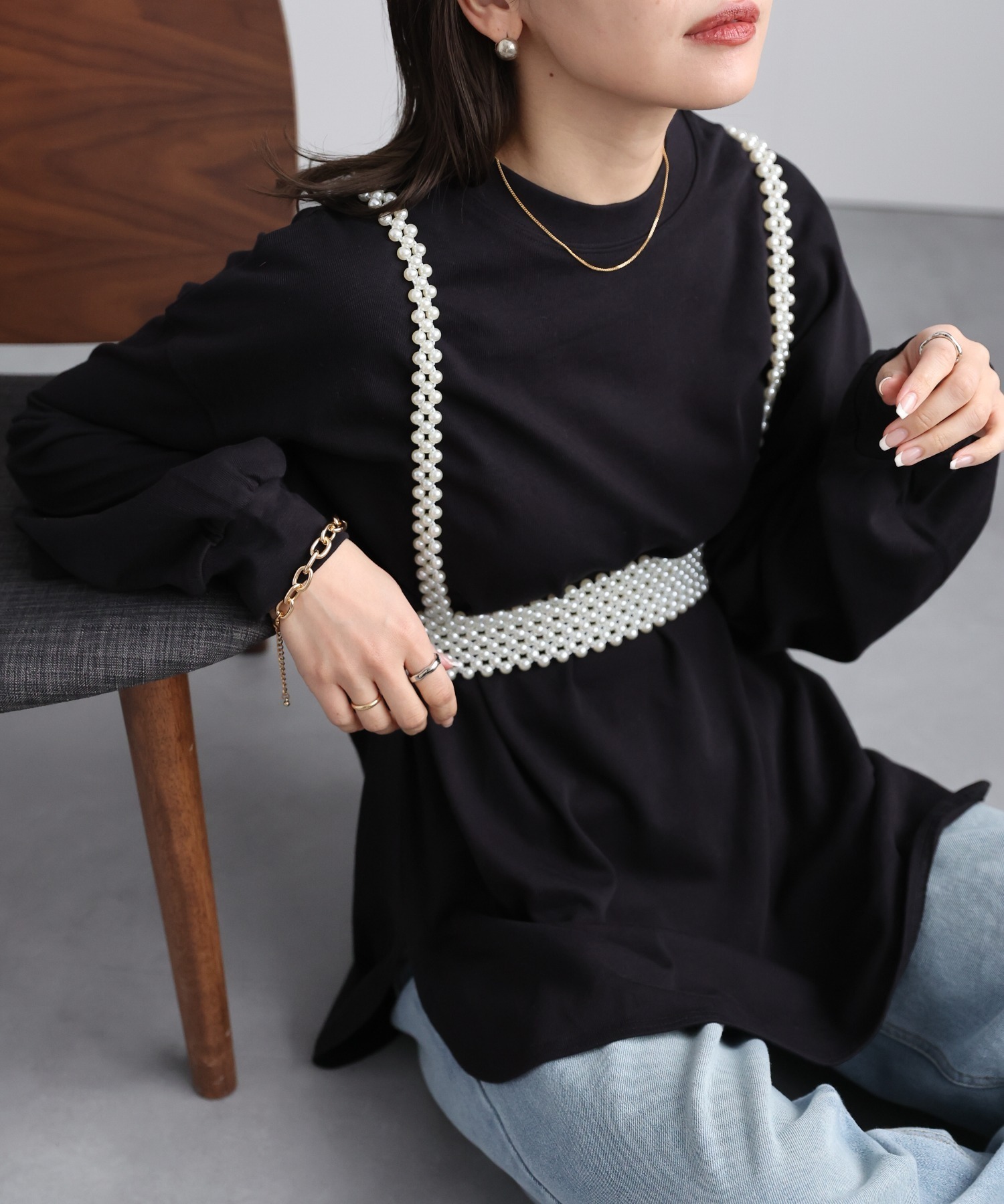 model:162㎝　着用サイズ:FREE