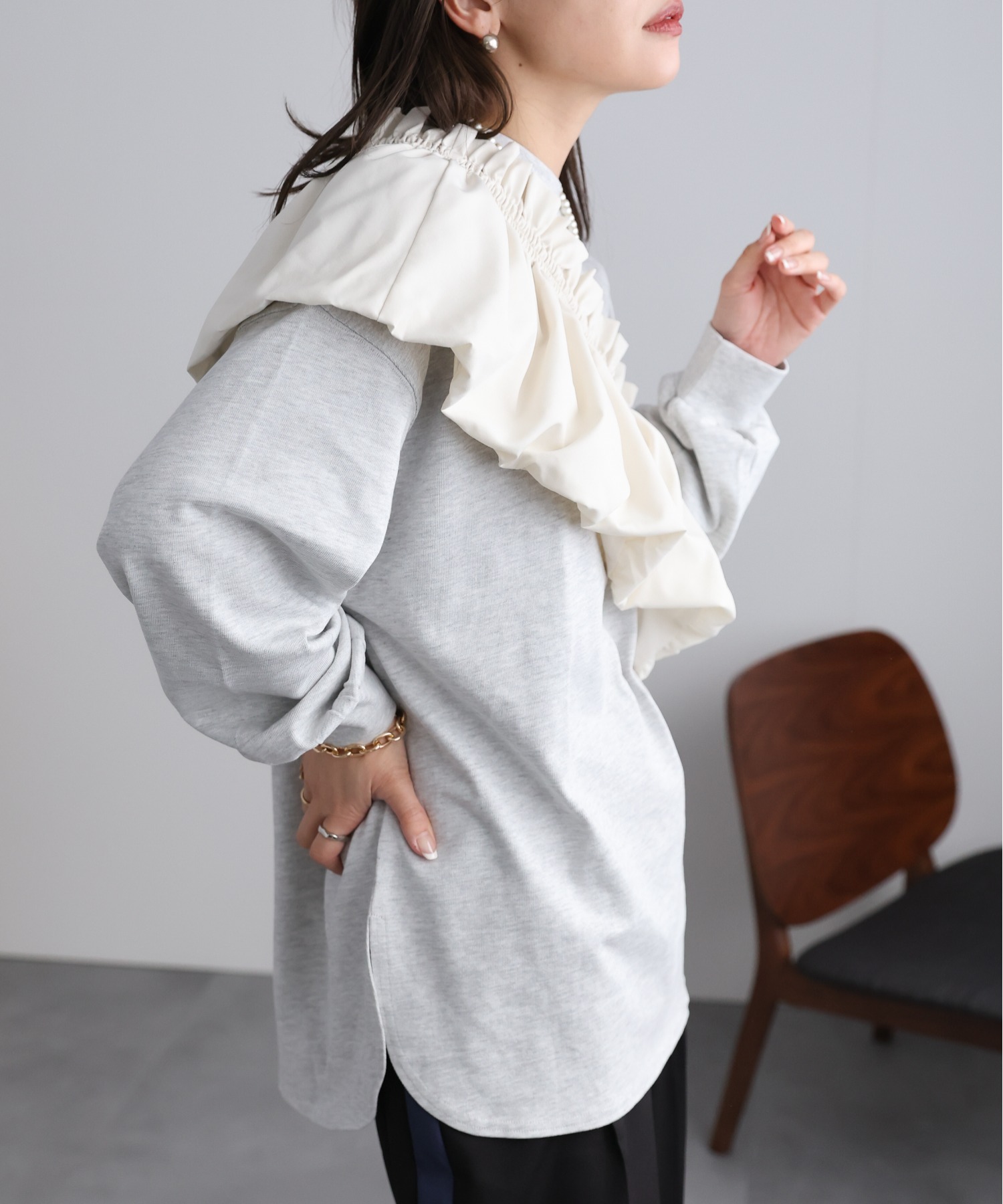model:162㎝　着用サイズ:FREE