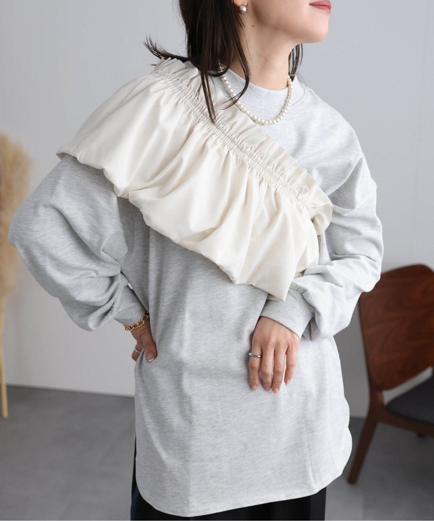 model:162㎝　着用サイズ:FREE