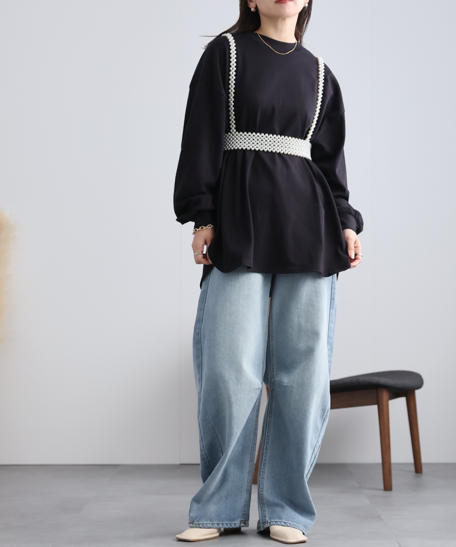 model:162㎝　着用サイズ:FREE
