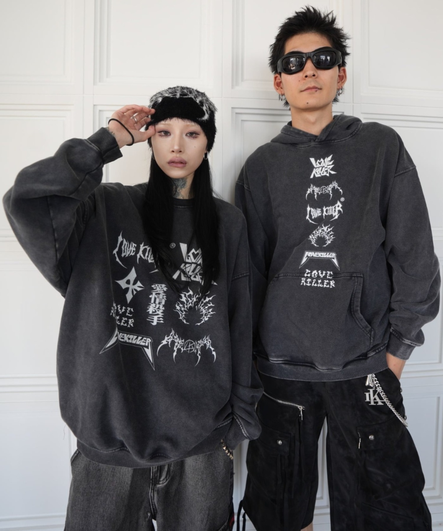 LOVE KILLER グラフィックロゴスウェット A'GEM/9 × .kom 『LOVE KILLER/ラブ キラー』 Graphic various