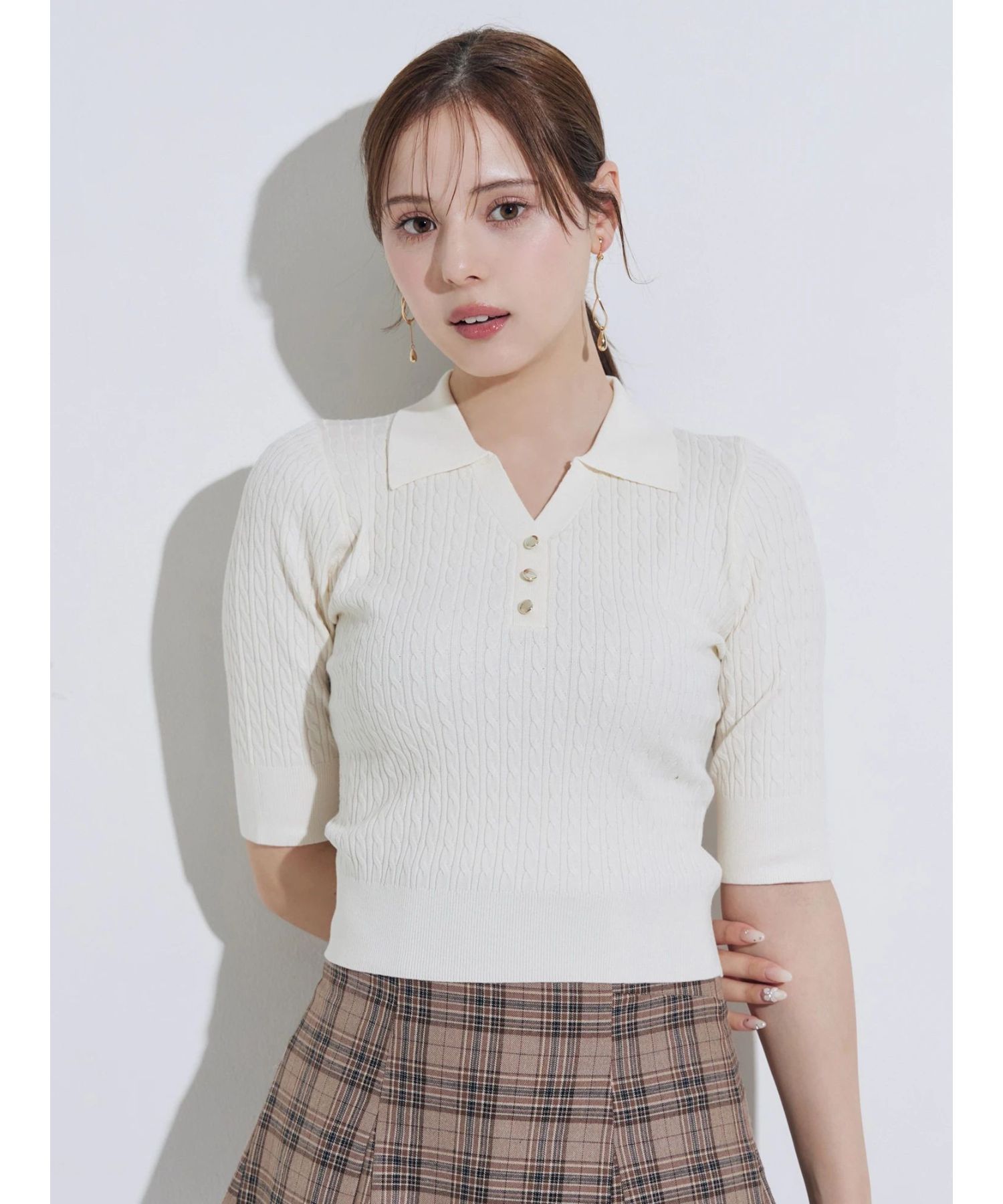 Cable Skipper Knit — вязаная кофта‑скиппер с косами
