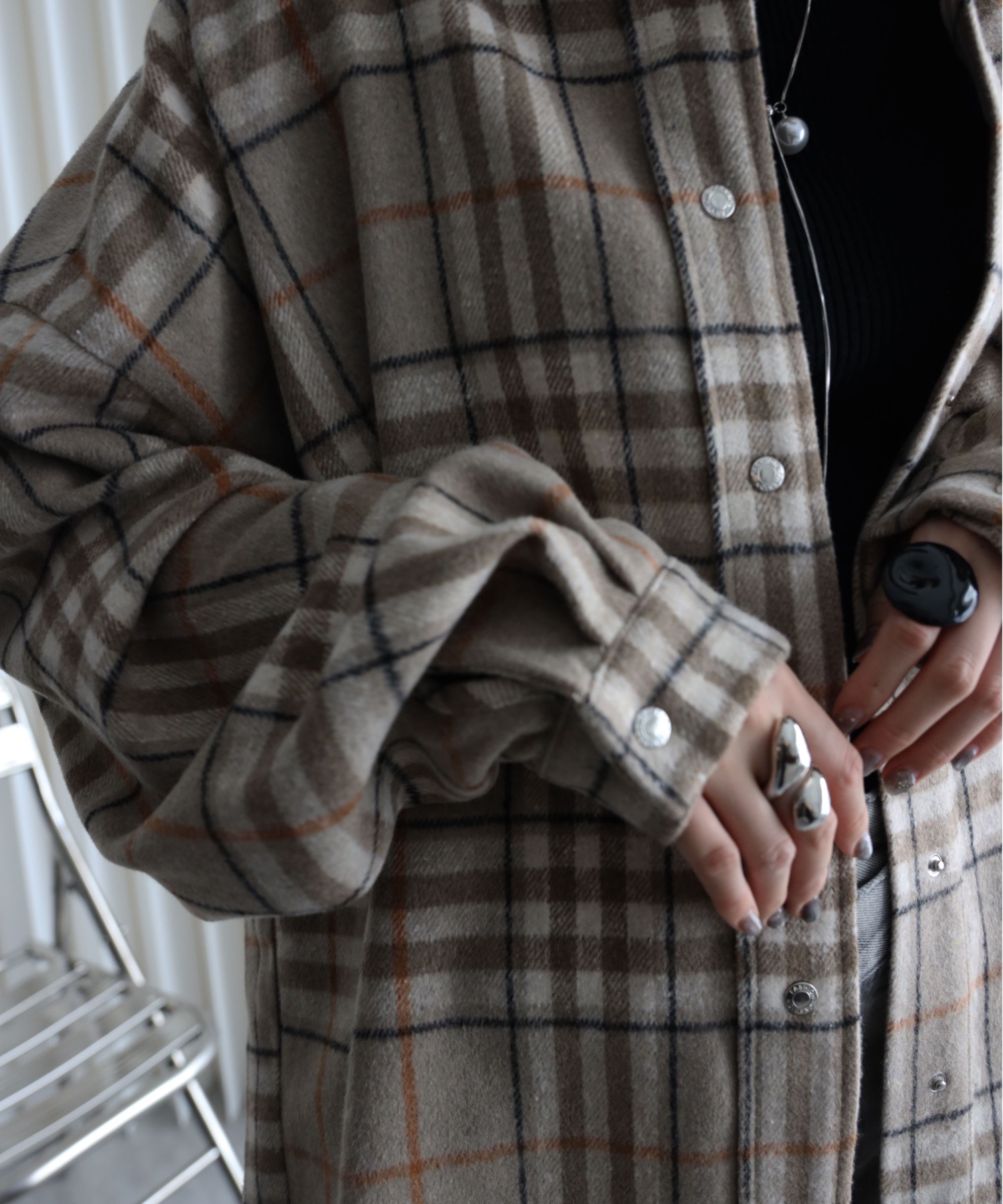 model：164cm. 着用サイズ：FREE