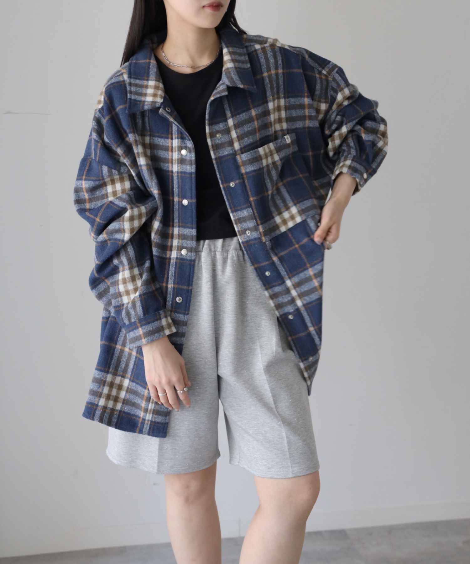 model：164cm. 着用サイズ：FREE