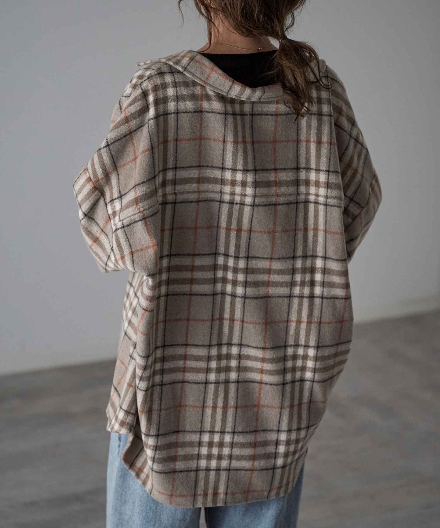 model：163cm. 着用サイズ：FREE