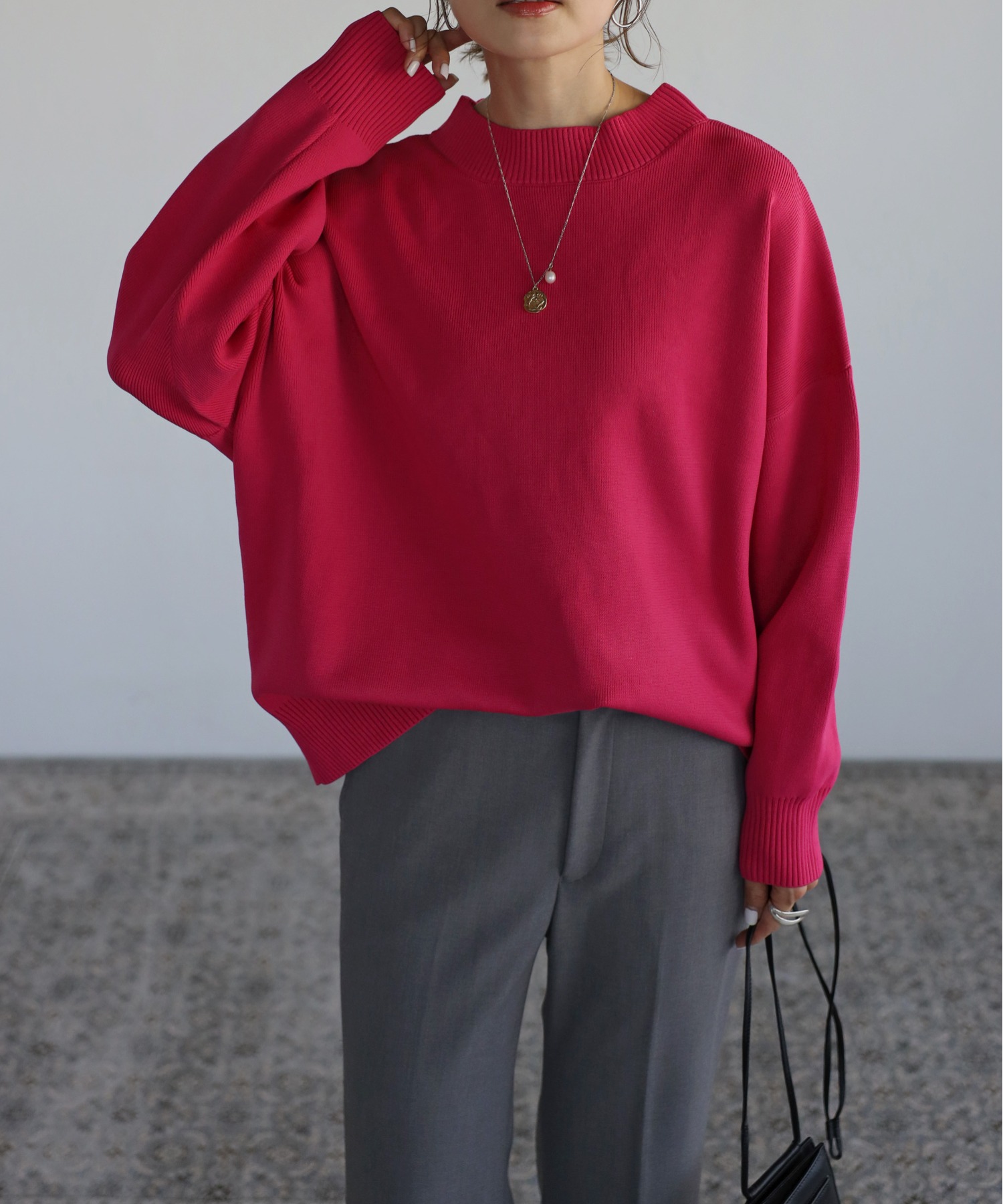 model：H165 着用サイズ：FREE