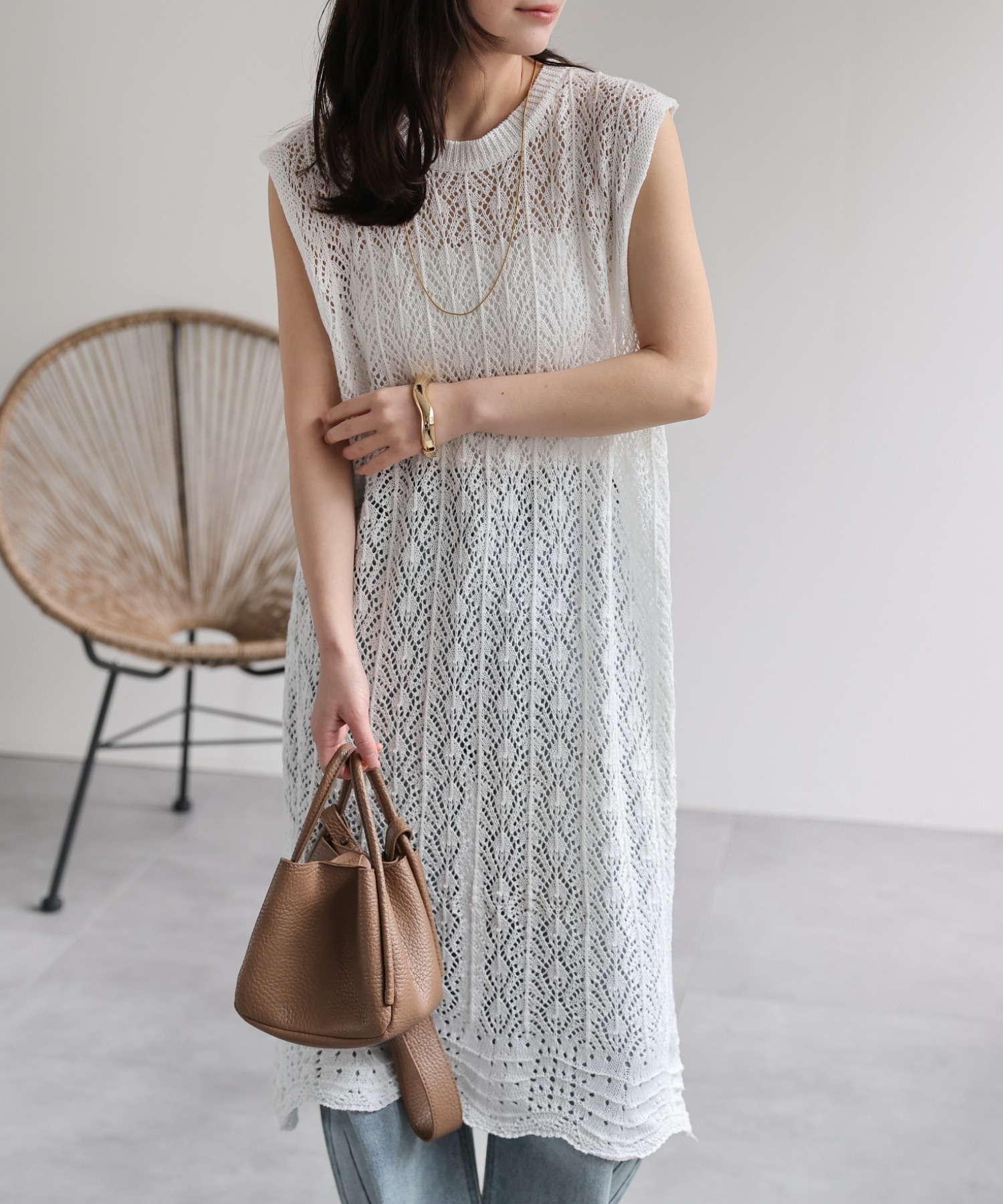model：156cm 着用サイズ：FREE
