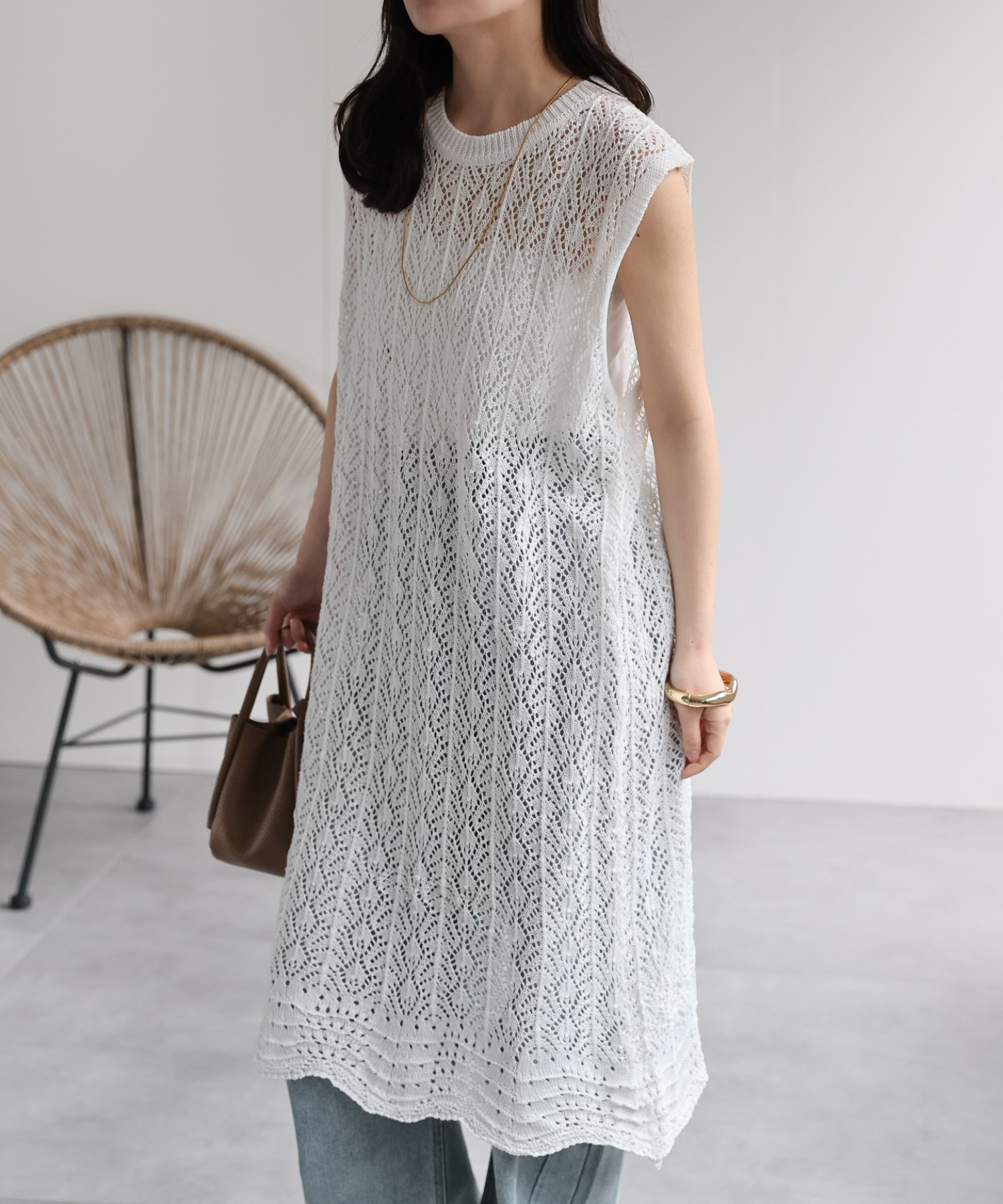 model：156cm 着用サイズ：FREE