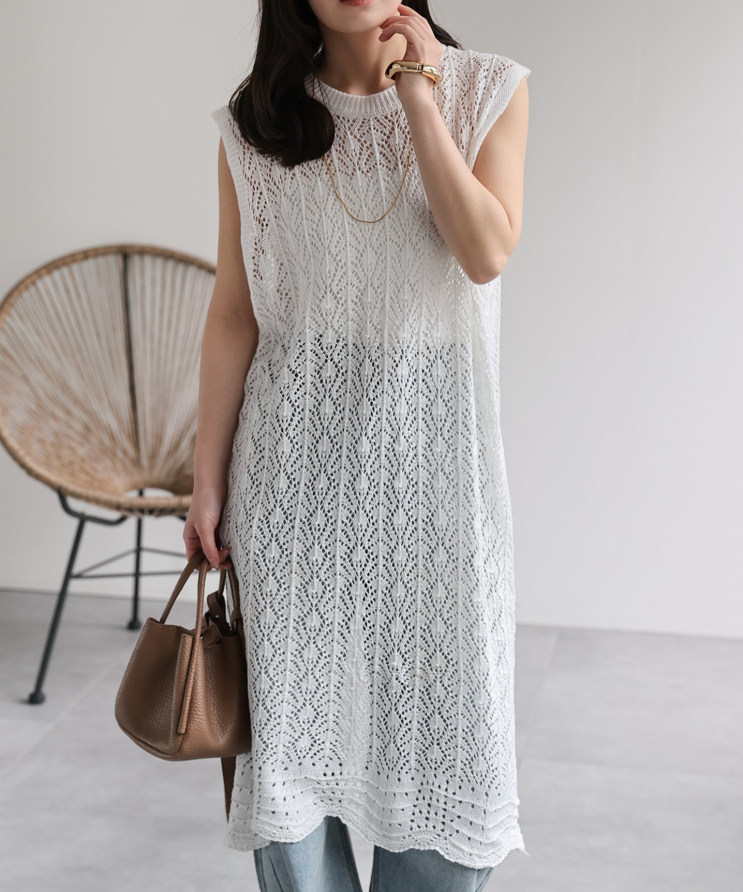 model：156cm 着用サイズ：FREE