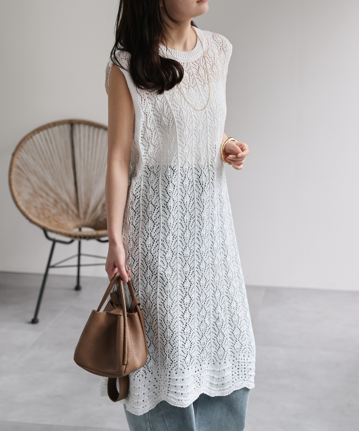 model：156cm 着用サイズ：FREE
