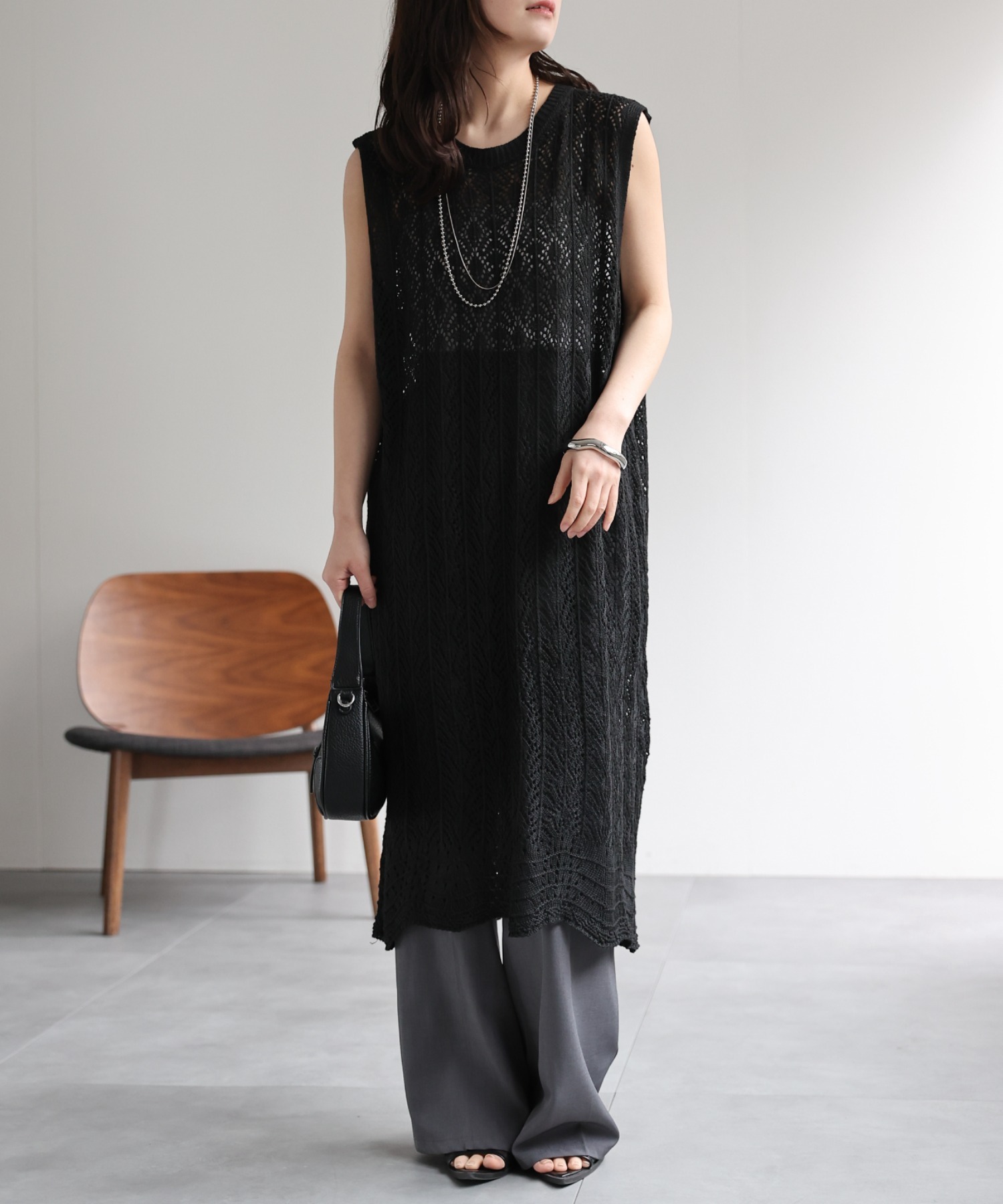 model：156cm 着用サイズ：FREE