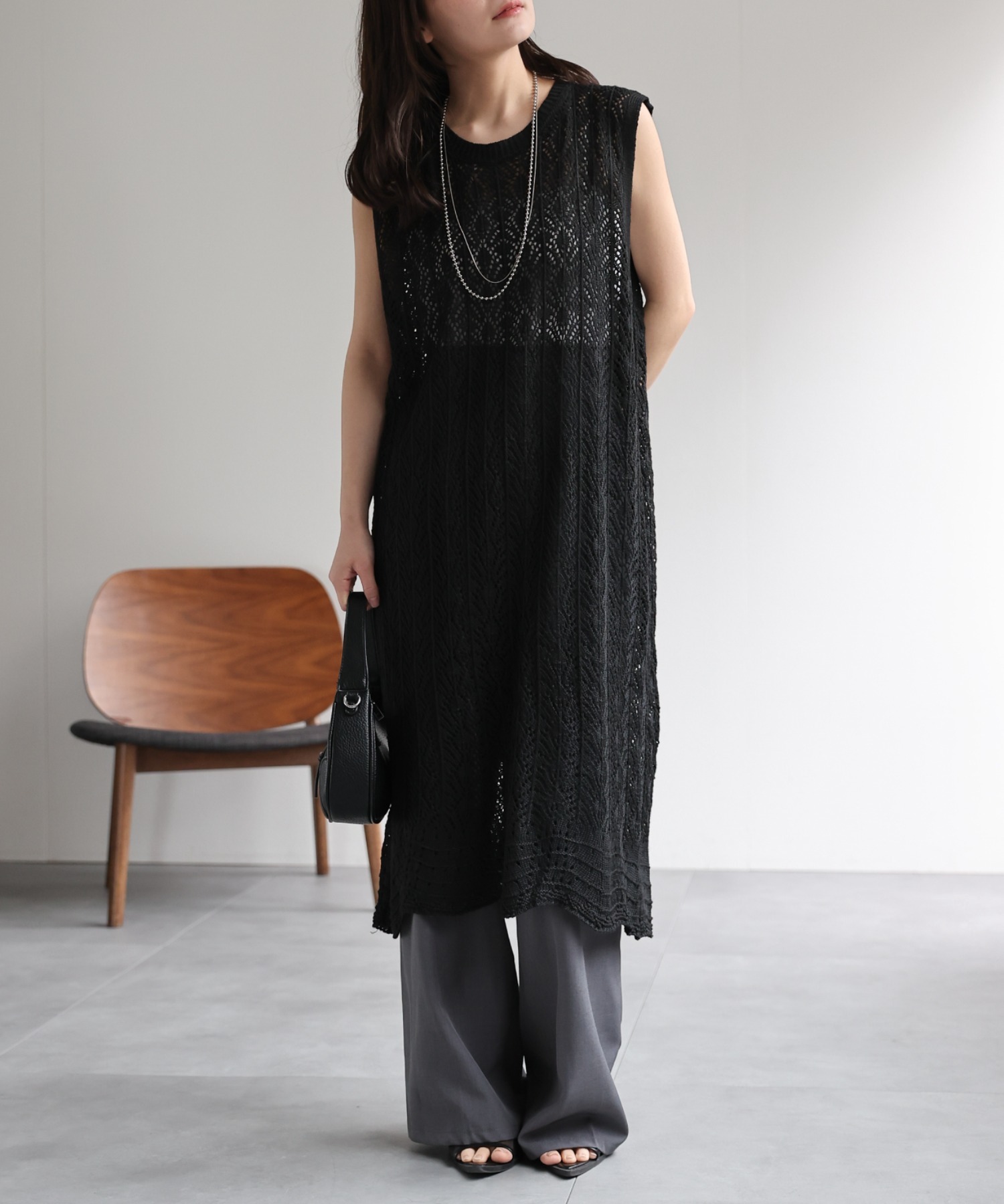 model：156cm 着用サイズ：FREE