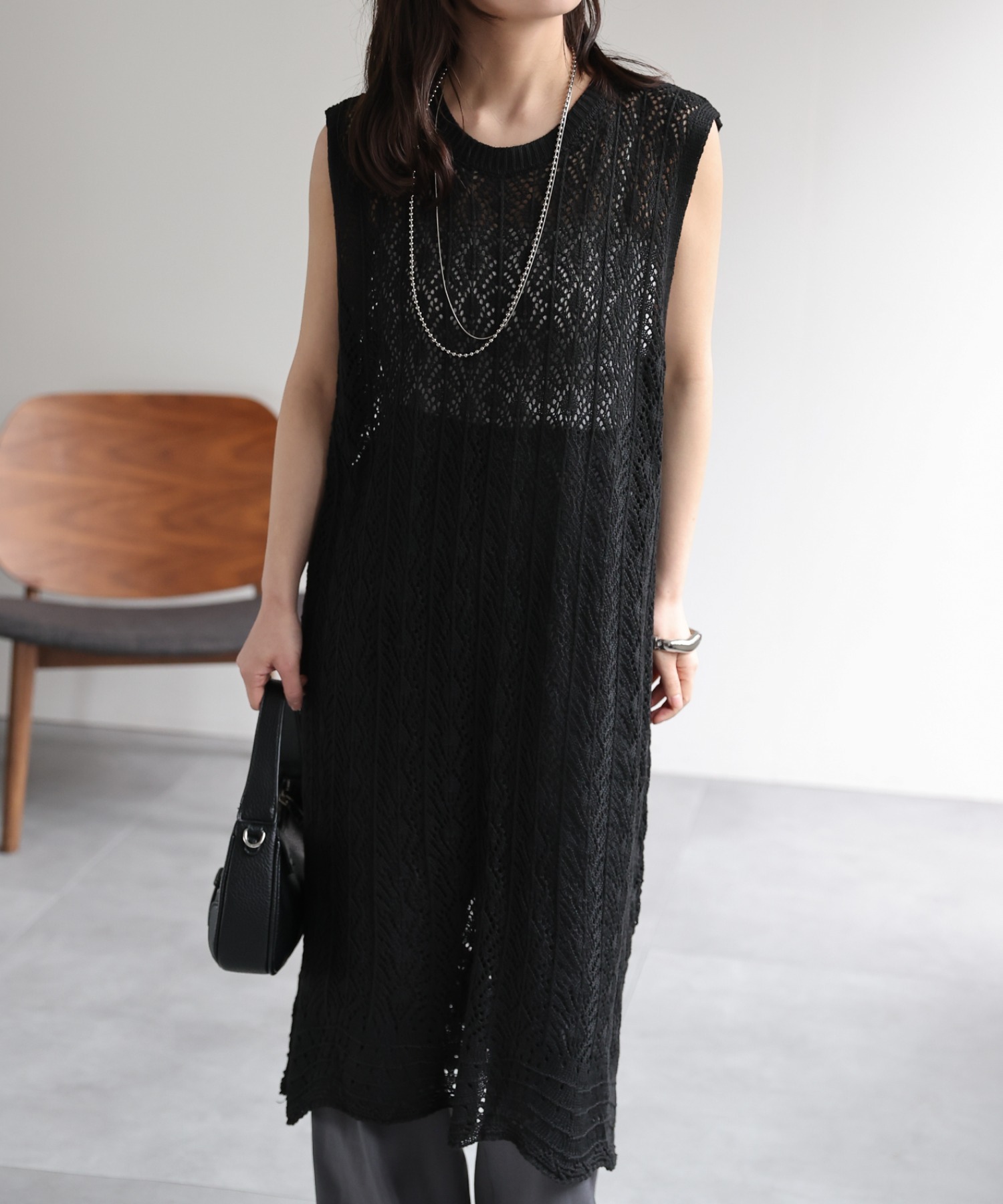 model：156cm 着用サイズ：FREE
