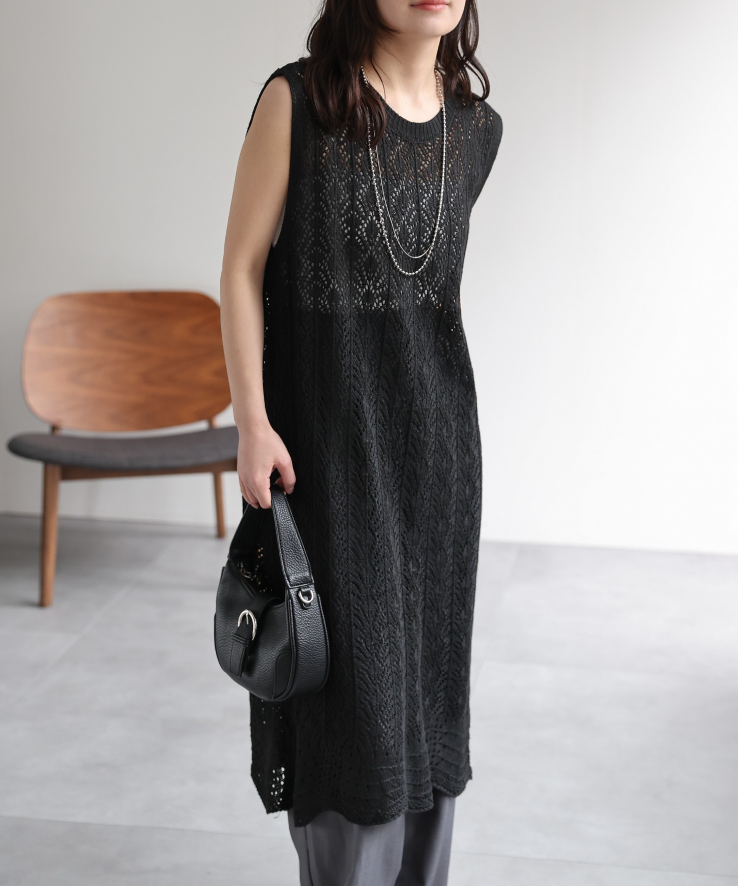 model：156cm 着用サイズ：FREE