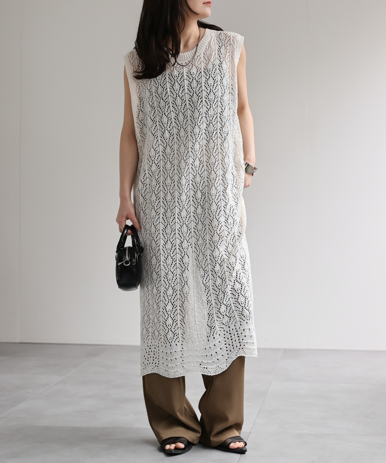model：156cm 着用サイズ：FREE