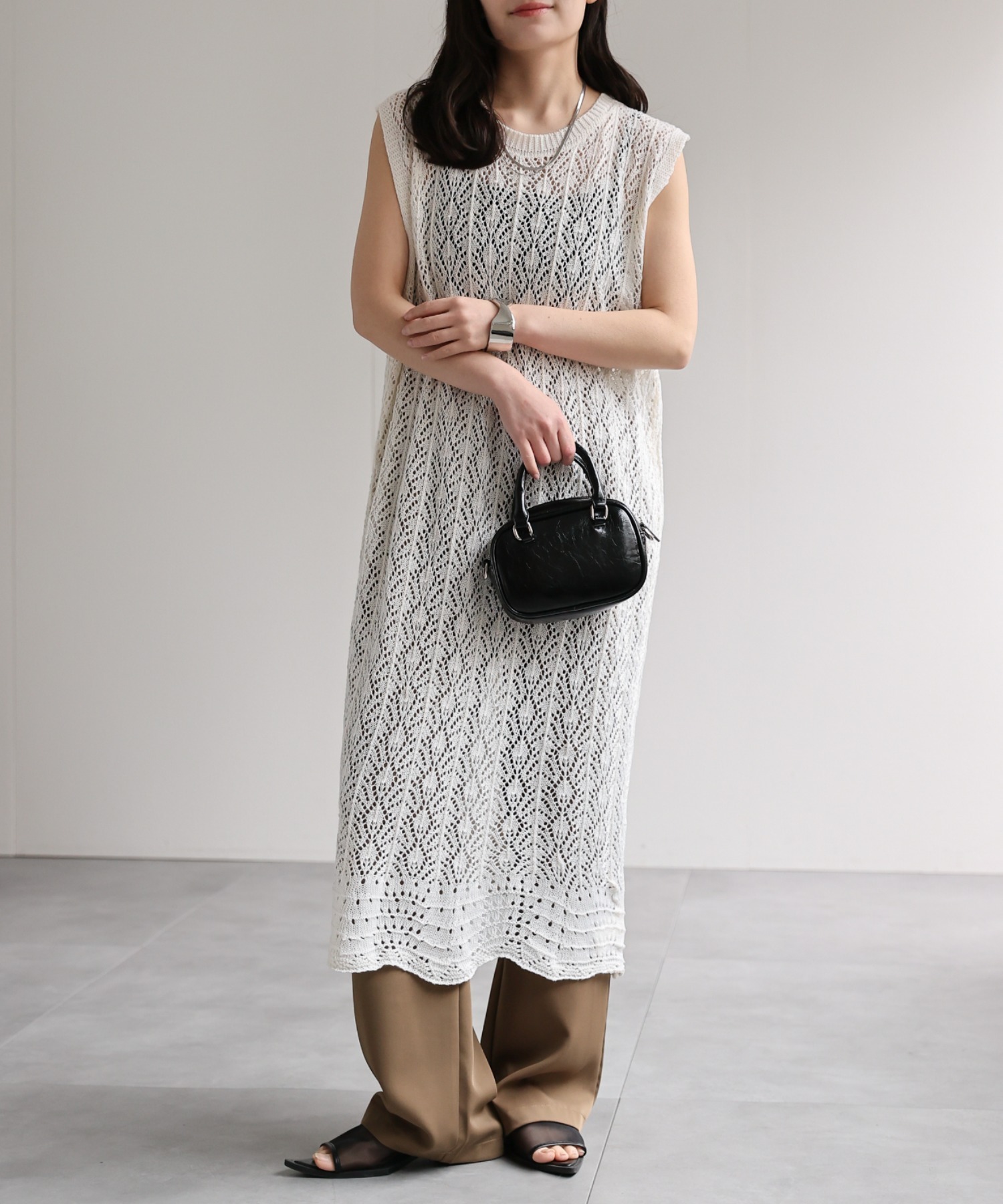 model：156cm 着用サイズ：FREE