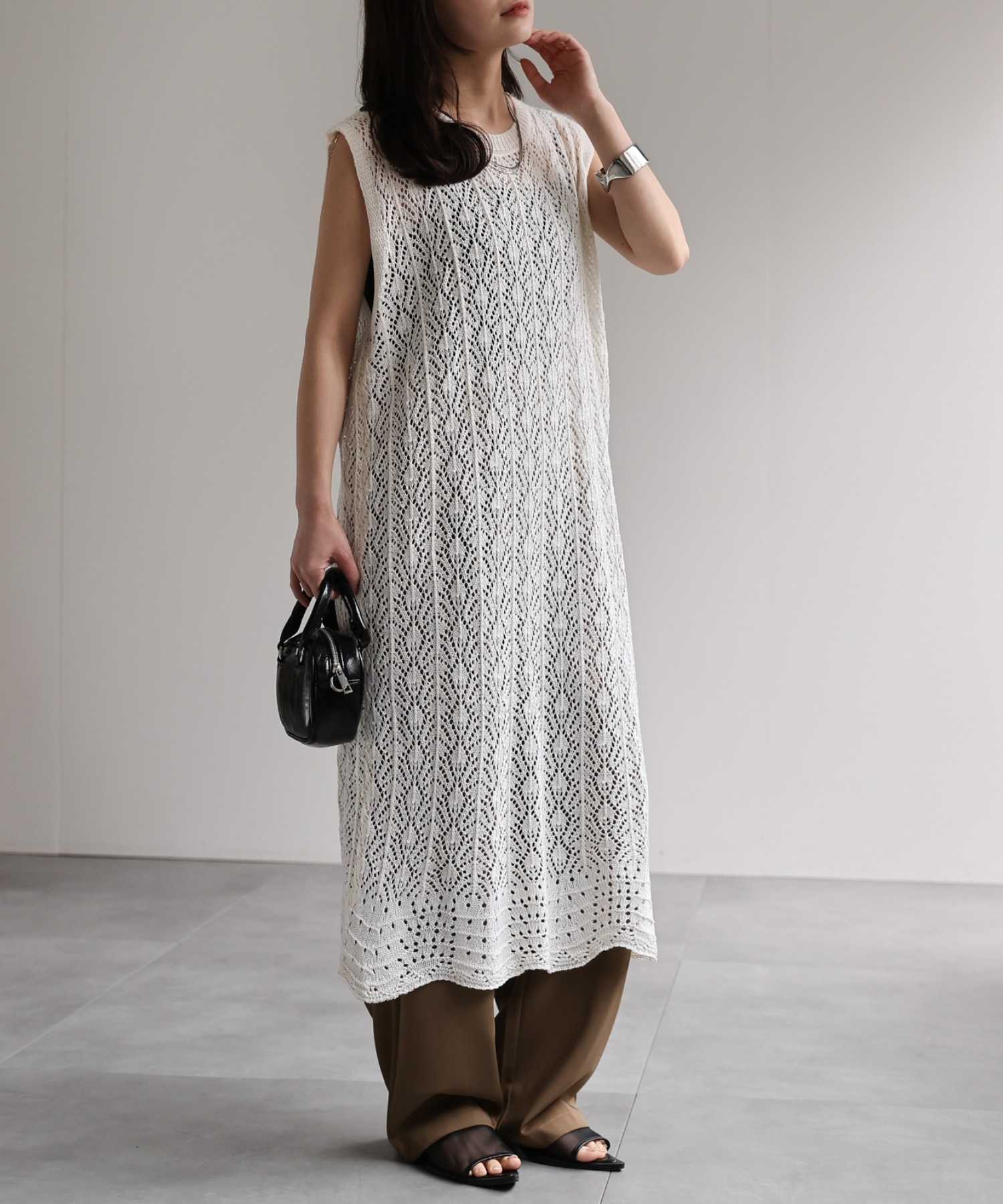 model：156cm 着用サイズ：FREE