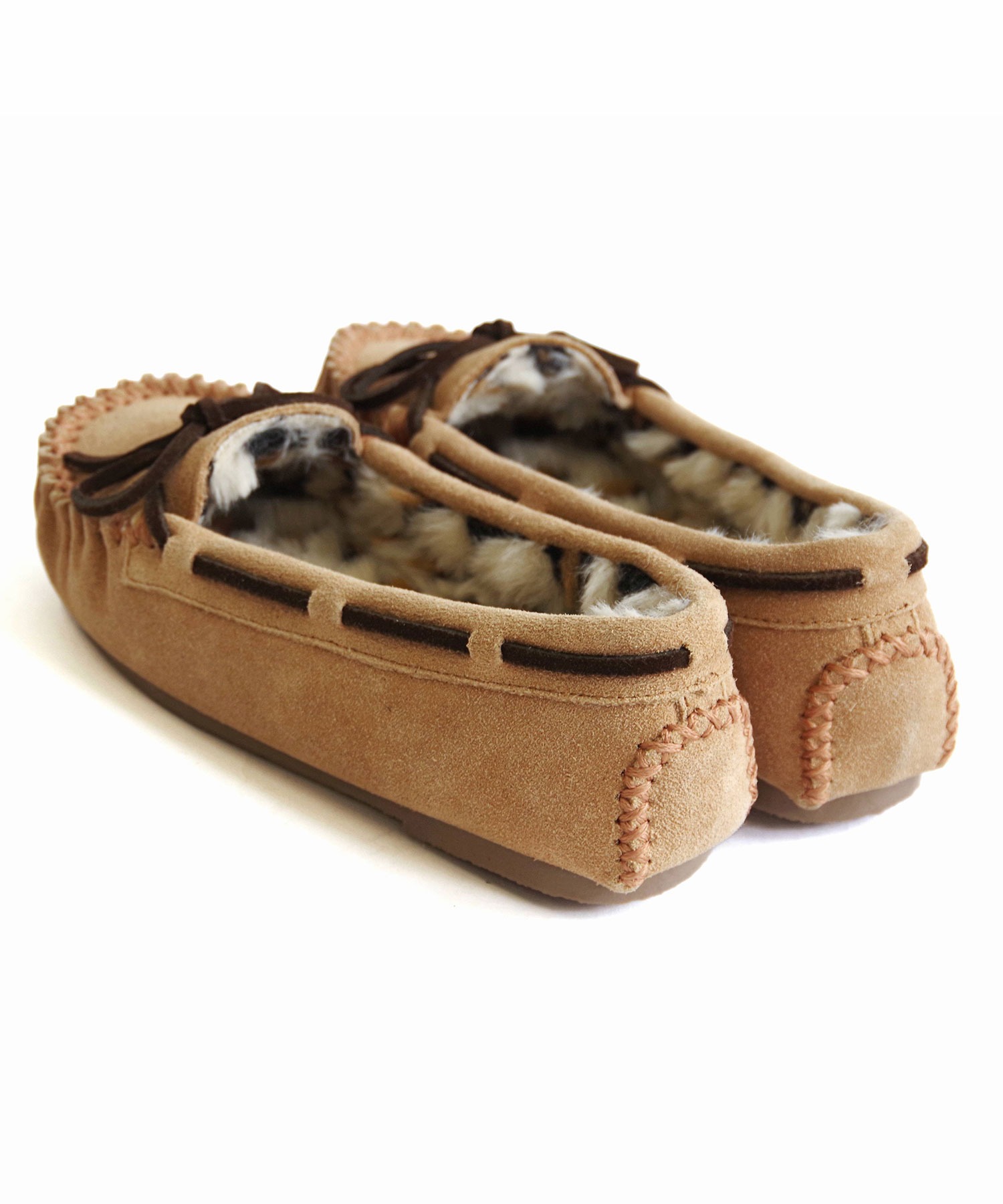モカシン/デッキシューズ MINNETONKA（ミネトンカ） / レオパード ボア