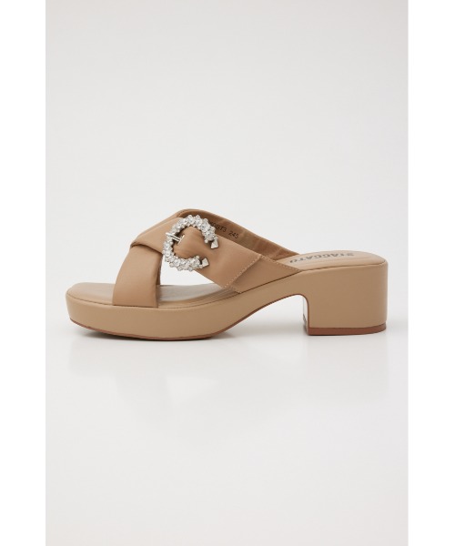 ムーンフラワリーパフィクロスサンダル