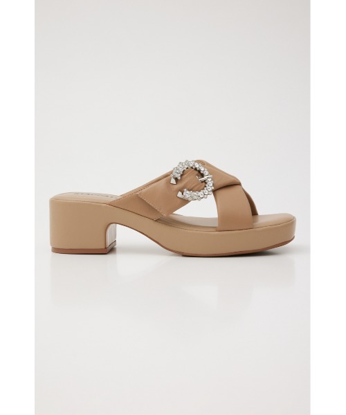 ムーンフラワリーパフィクロスサンダル