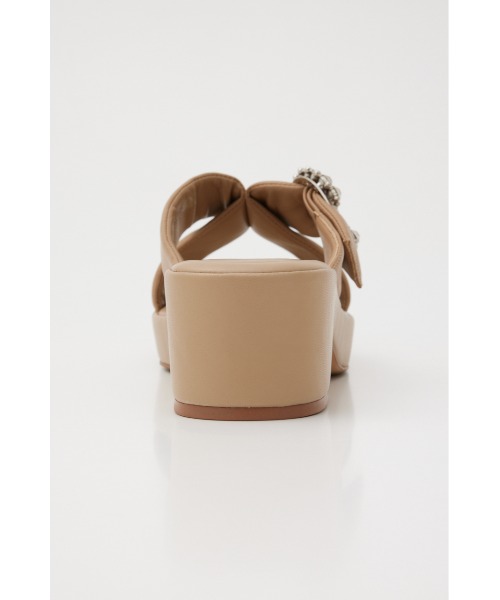 ムーンフラワリーパフィクロスサンダル