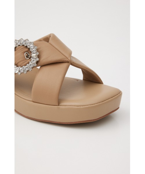 ムーンフラワリーパフィクロスサンダル