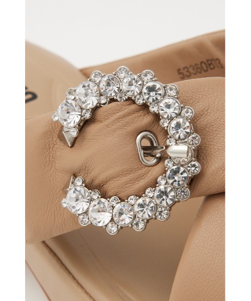 ムーンフラワリーパフィクロスサンダル