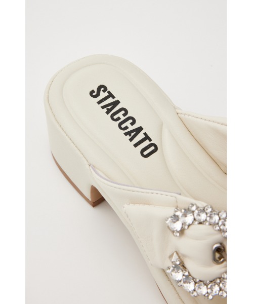 ムーンフラワリーパフィクロスサンダル