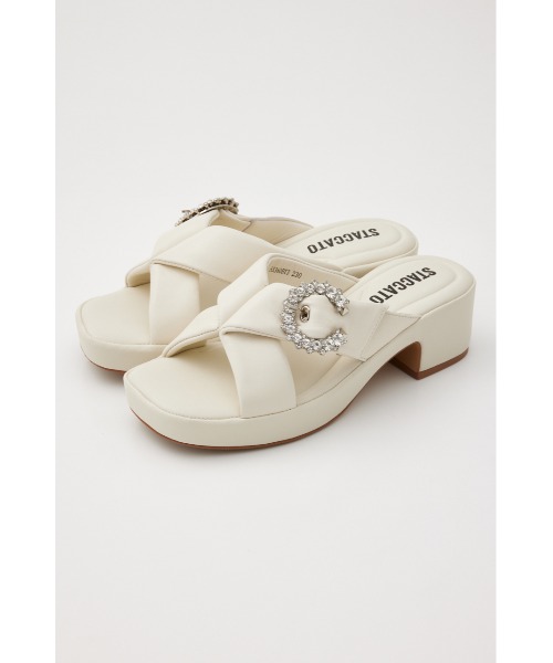 ムーンフラワリーパフィクロスサンダル