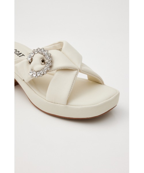 ムーンフラワリーパフィクロスサンダル