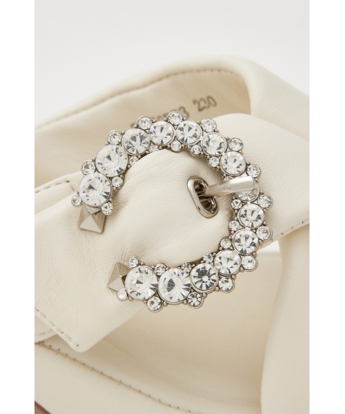 ムーンフラワリーパフィクロスサンダル