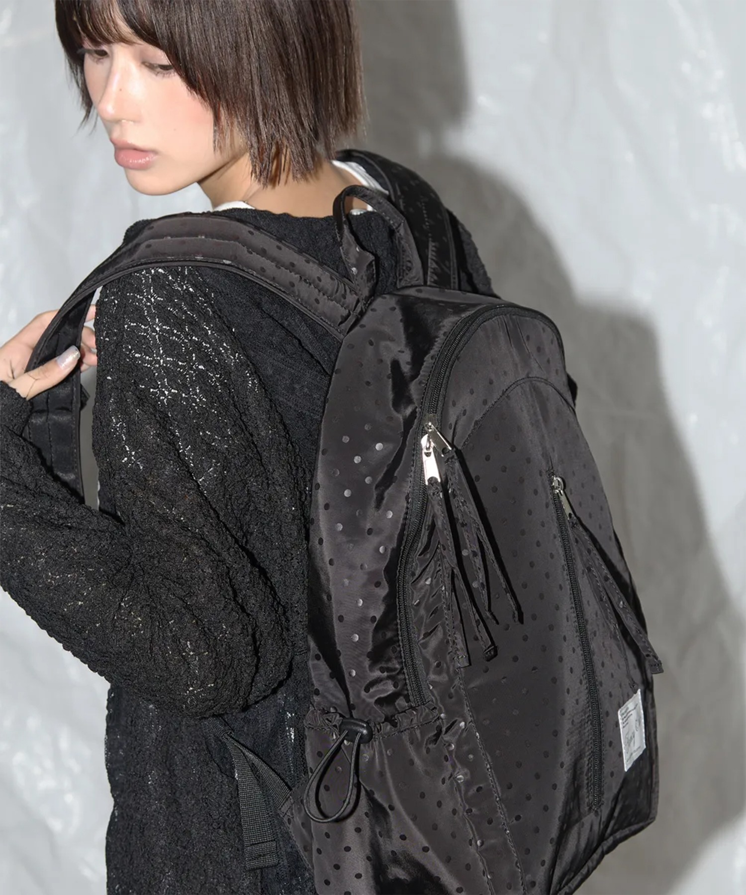 ★FANCY CLUB★ドット柄 リュックサック バックパック A'GEM/9 × .kom 『 FANCY CLUB/ファンシークラブ』 DOT NYLON