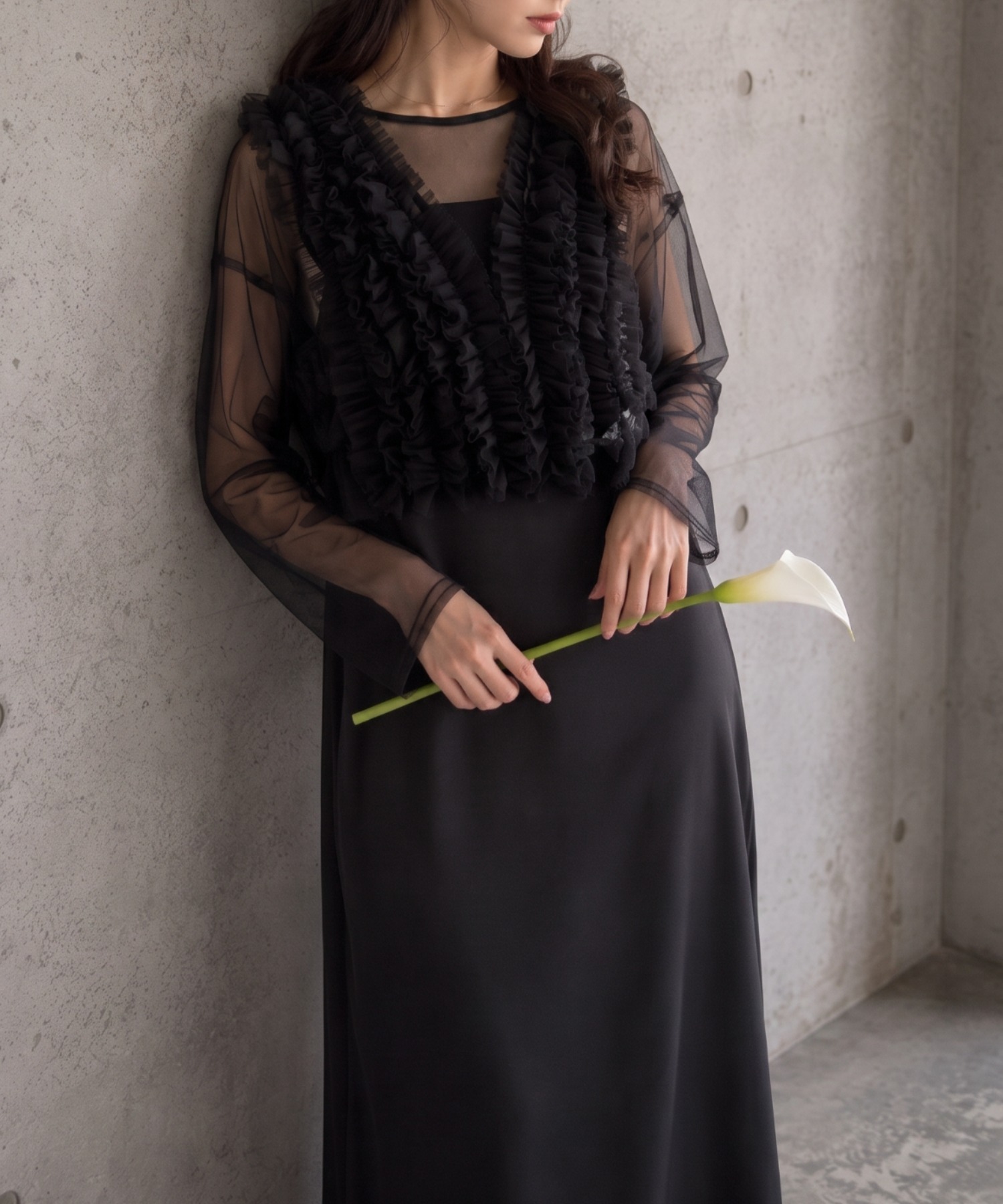 定番のブラック
model：158cm