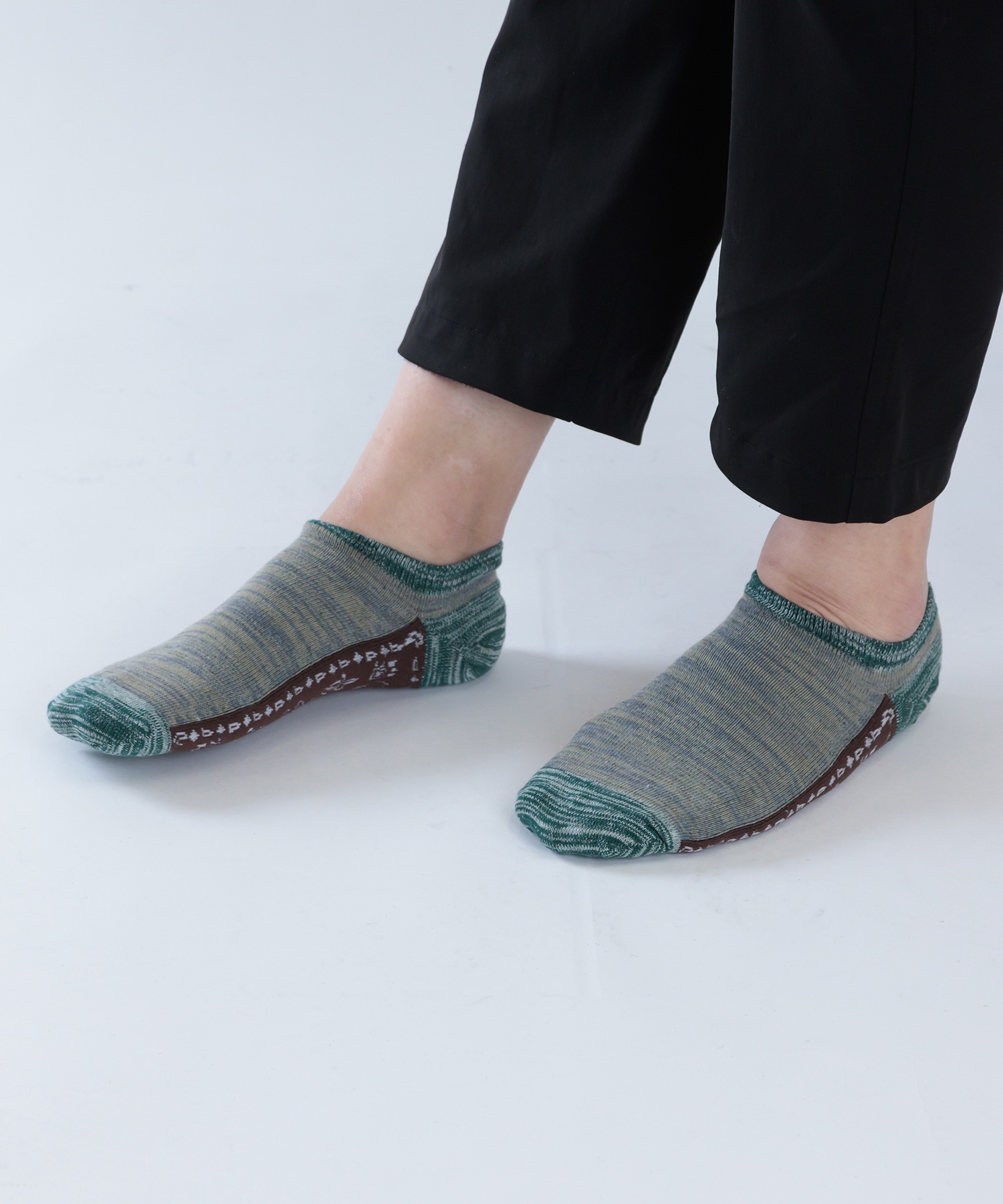 メンズ 好評 ヘイズリー柄スニーカーソックス靴下
