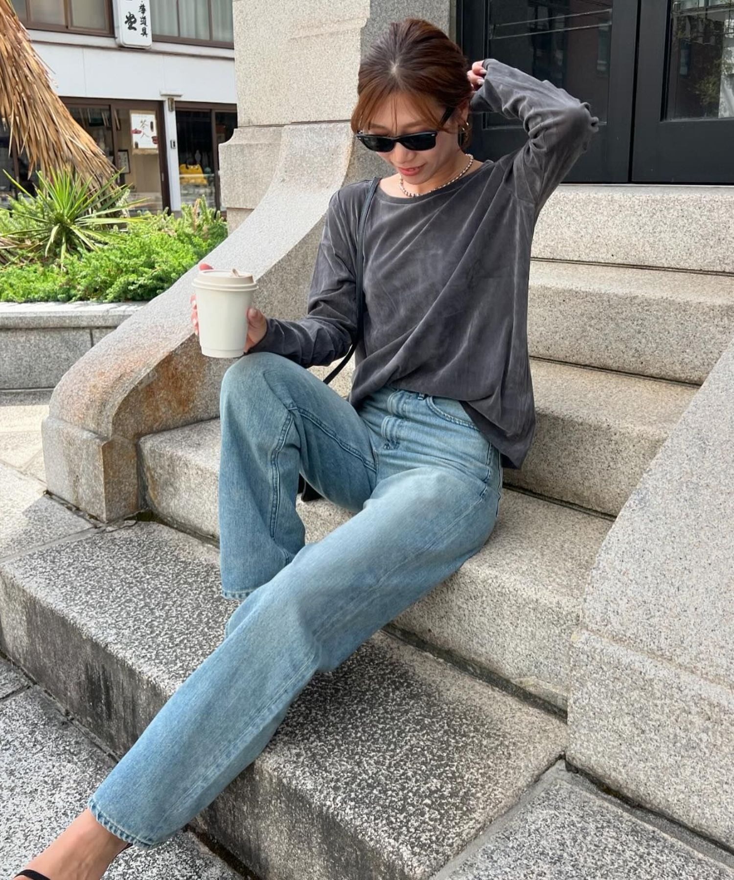 model：H159 着用サイズ：FREE