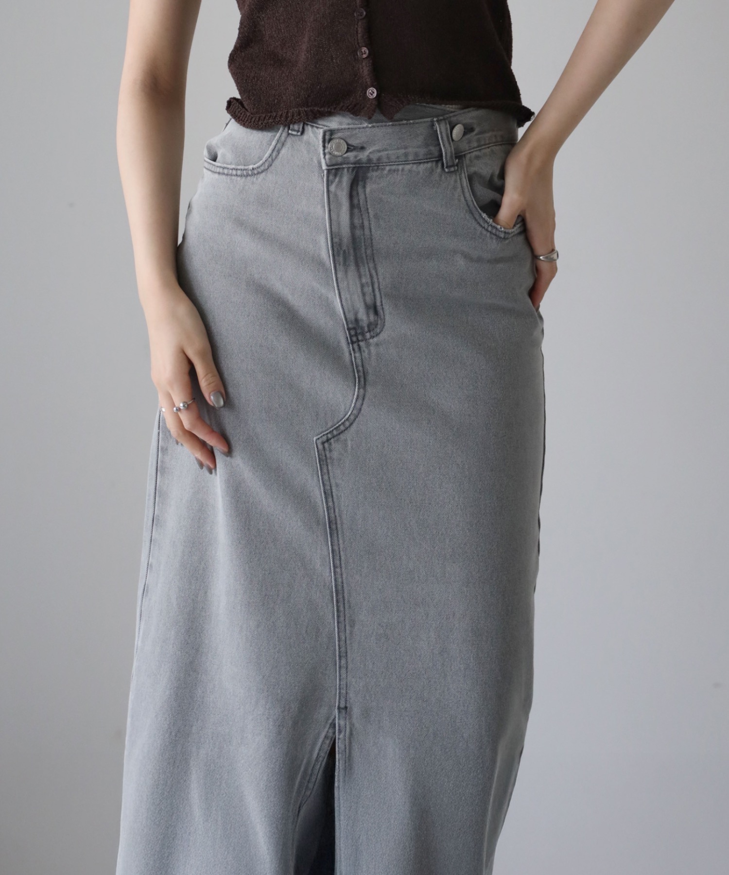 model：164cm. 着用サイズ：Mサイズ