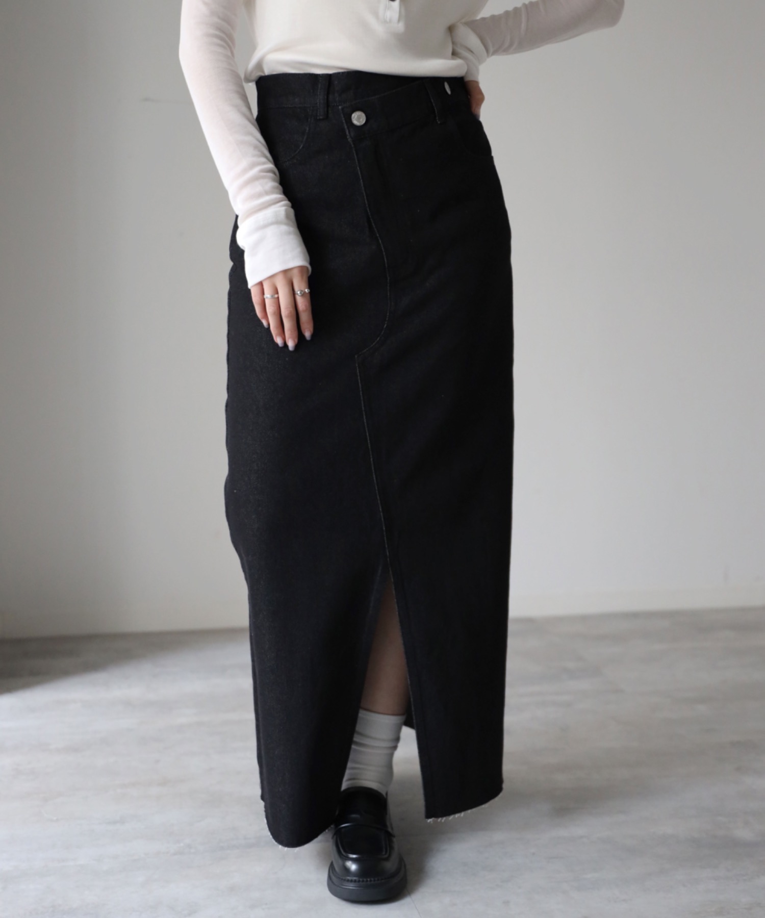 model：164cm. 着用サイズ：Mサイズ